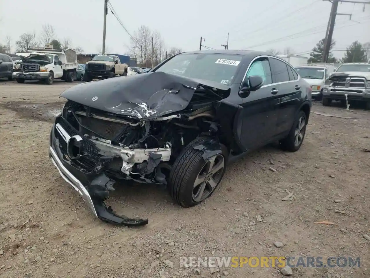 2 Photograph of a damaged car WDC0J4KB3KF565744 MERCEDES-BENZ GLC-CLASS 2019