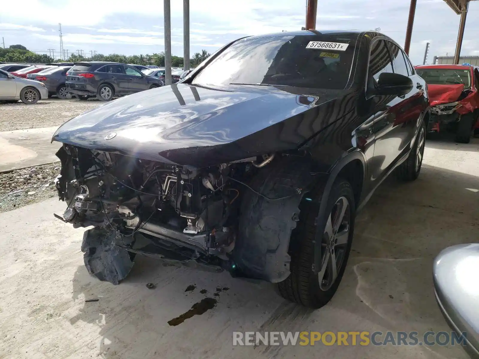 2 Photograph of a damaged car WDC0J4KB5KF572453 MERCEDES-BENZ GLC-CLASS 2019