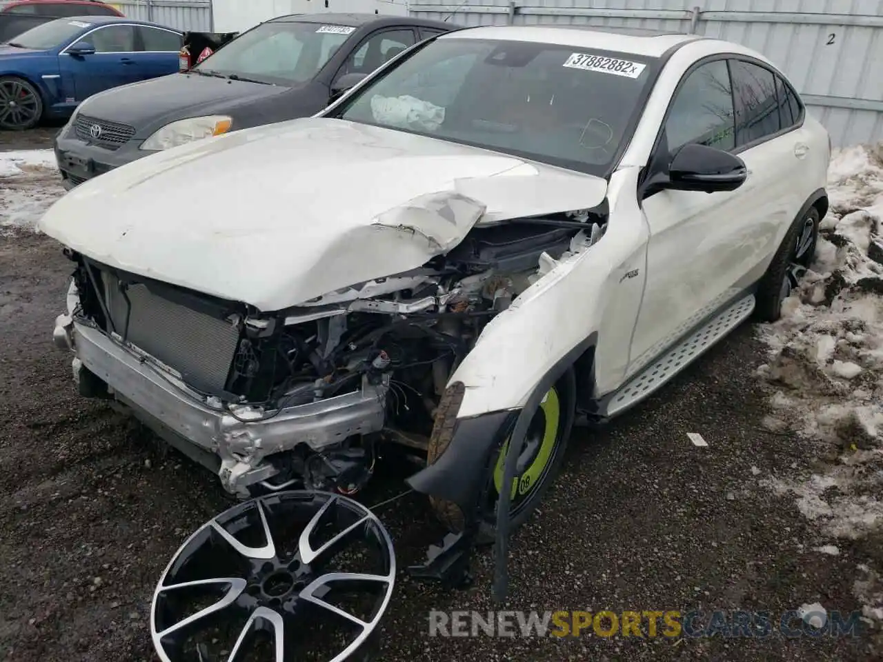 2 Photograph of a damaged car WDC0J6EB1KF500849 MERCEDES-BENZ GLC-CLASS 2019