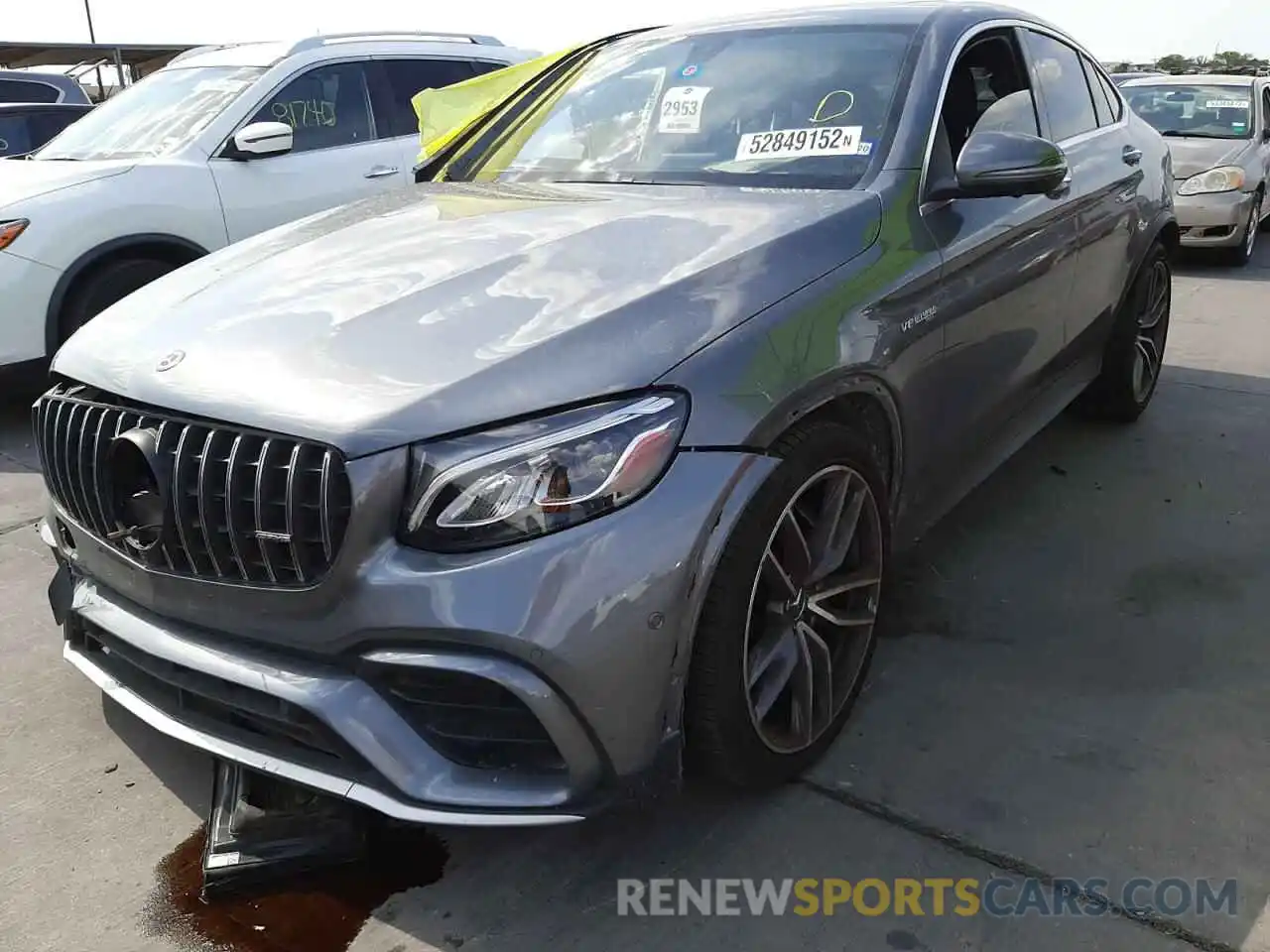 2 Photograph of a damaged car WDC0J8JBXKF564910 MERCEDES-BENZ GLC-CLASS 2019