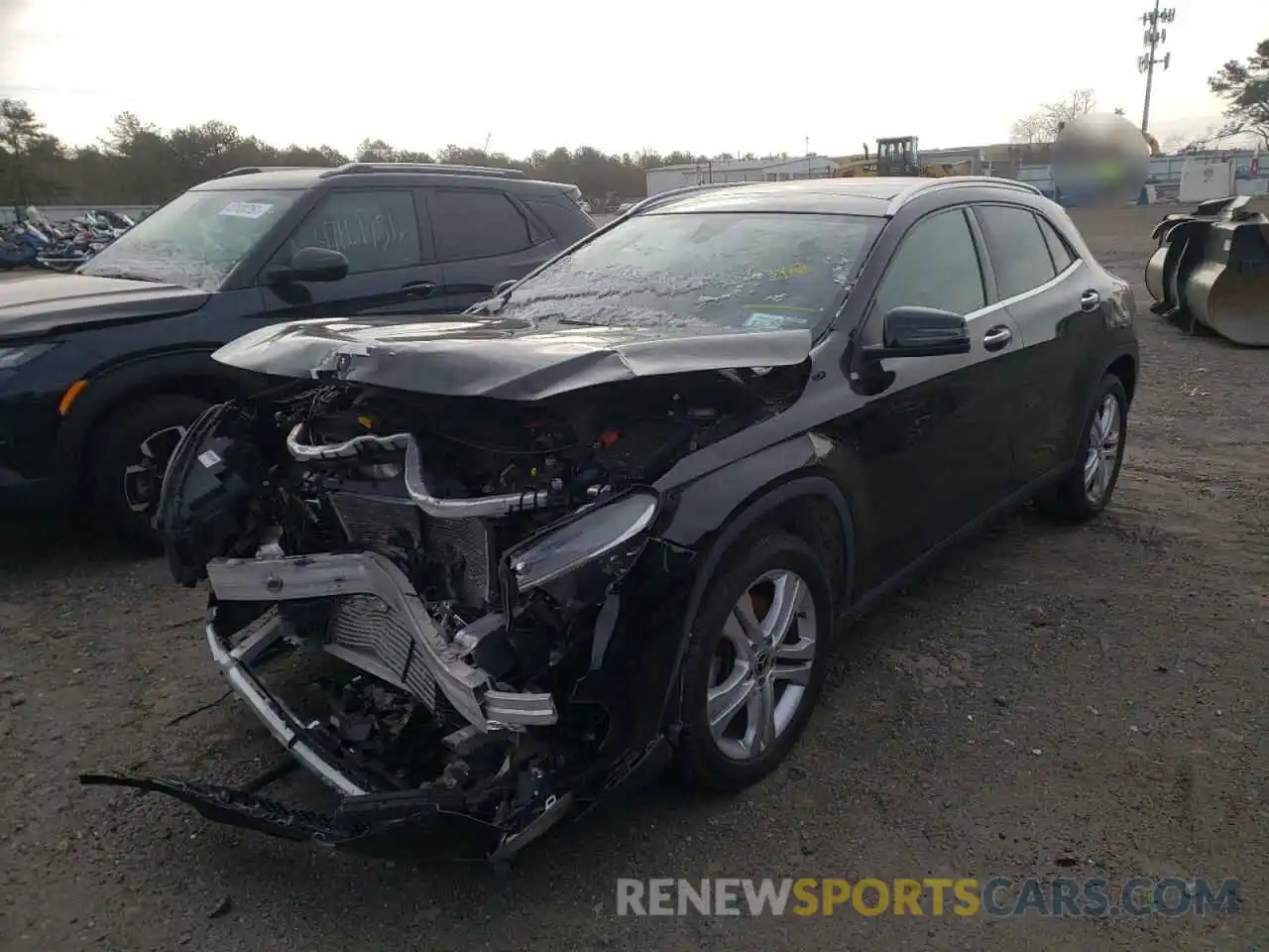 2 Photograph of a damaged car WDCTG4GB2KJ585260 MERCEDES-BENZ GLC-CLASS 2019