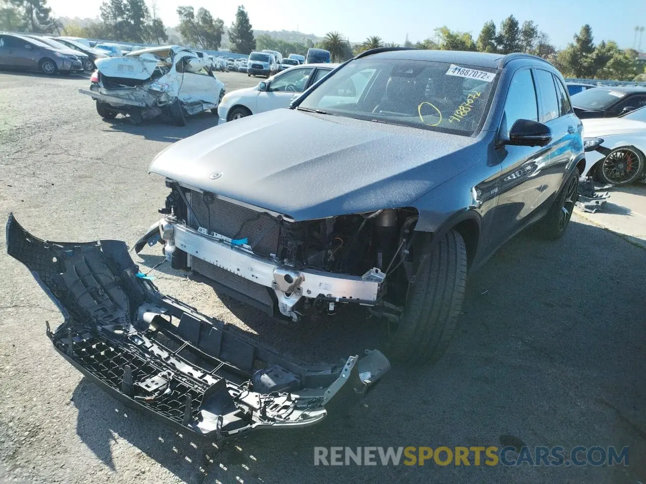 2 Photograph of a damaged car W1N0G6EB9LF766067 MERCEDES-BENZ GLC-CLASS 2020