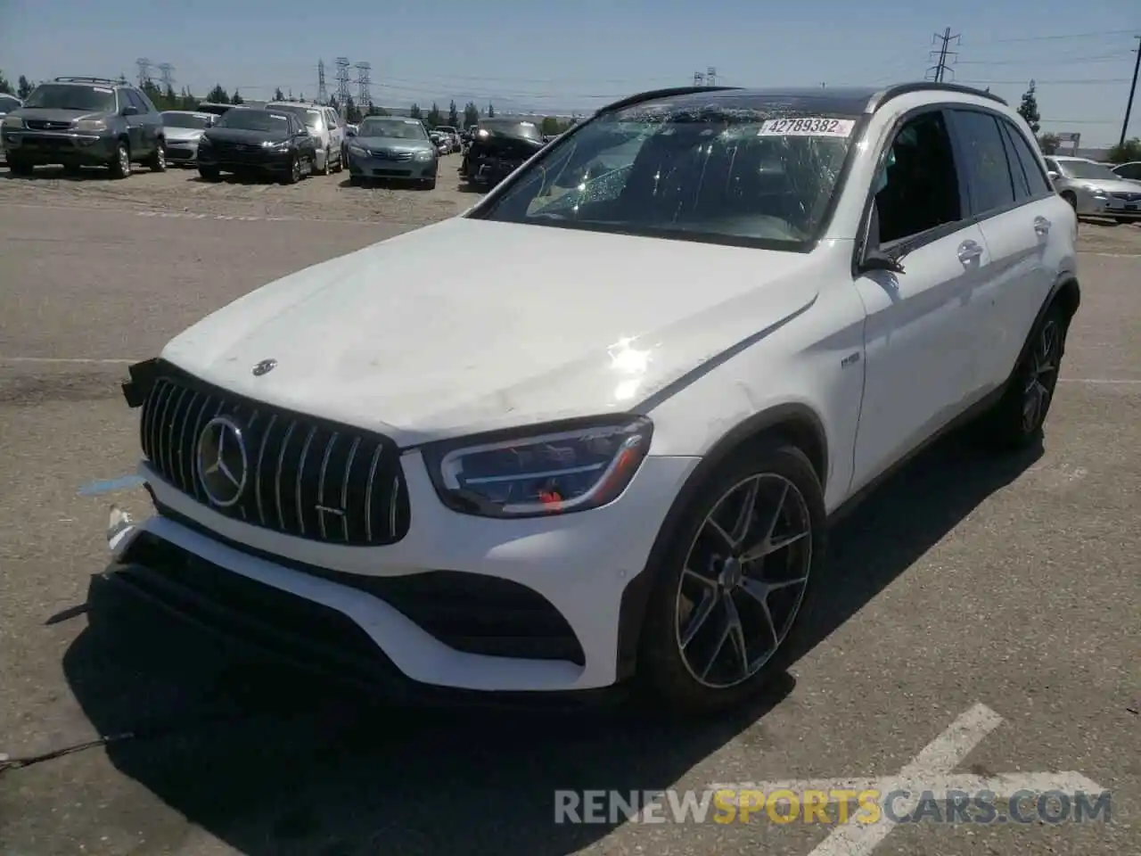 2 Photograph of a damaged car W1N0G6EBXLF808441 MERCEDES-BENZ GLC-CLASS 2020