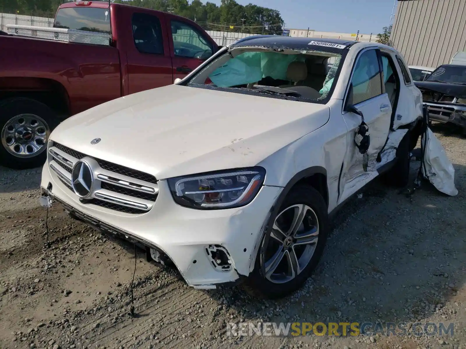 2 Photograph of a damaged car W1N0G8DB1LV257982 MERCEDES-BENZ GLC-CLASS 2020