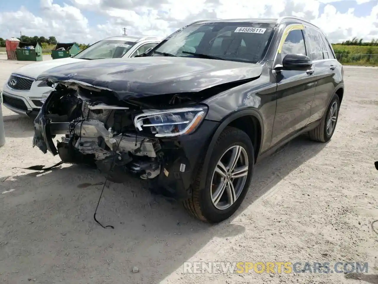 2 Photograph of a damaged car W1N0G8DB7LF789151 MERCEDES-BENZ GLC-CLASS 2020