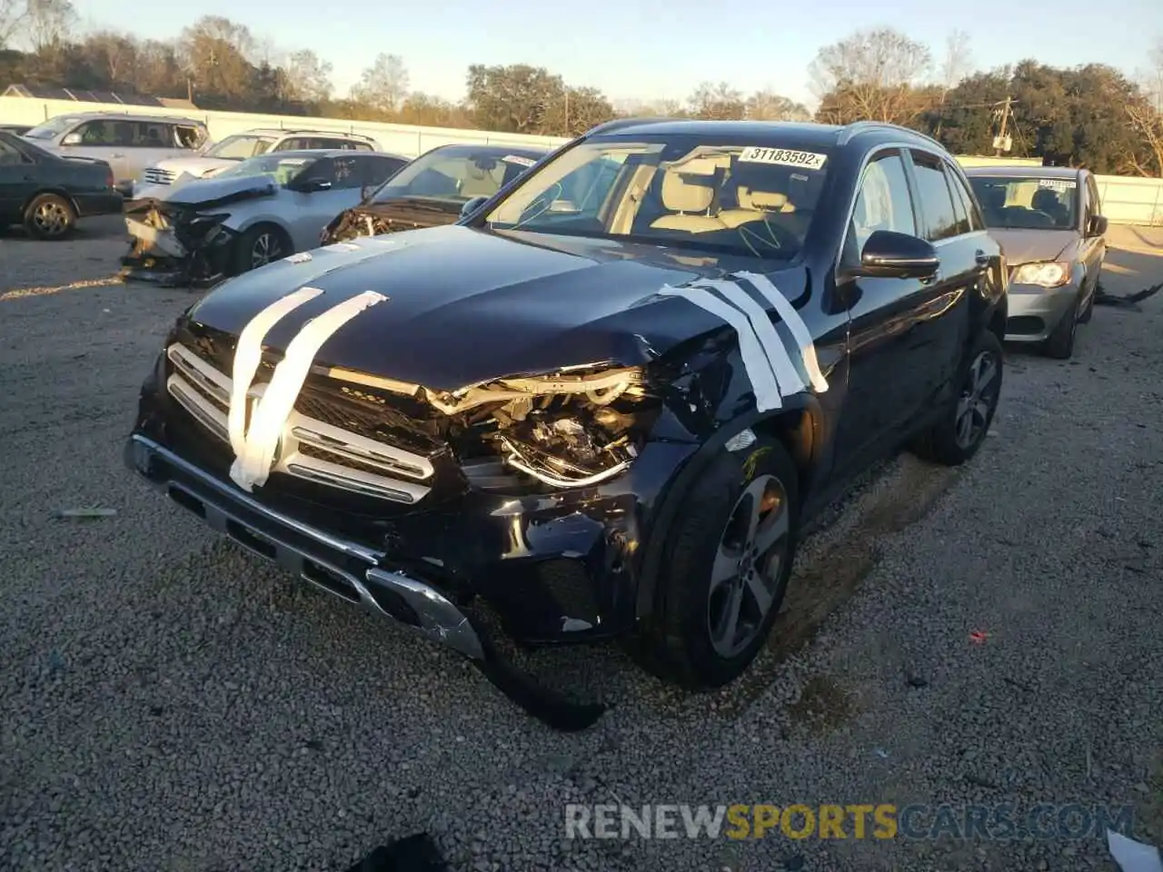 2 Photograph of a damaged car W1N0G8DB8LF808094 MERCEDES-BENZ GLC-CLASS 2020