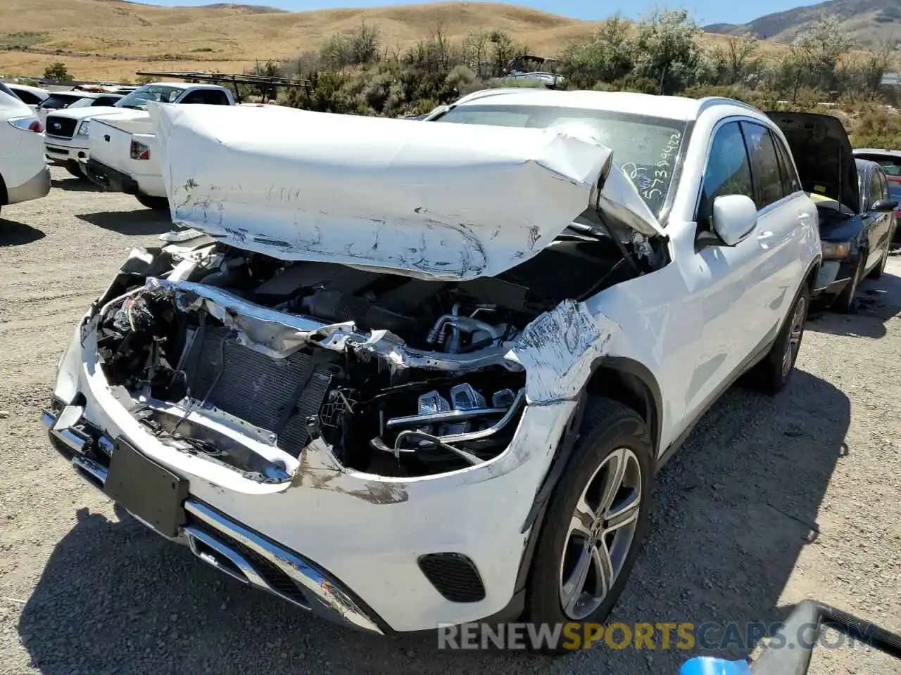 2 Photograph of a damaged car W1N0G8DB9LF775607 MERCEDES-BENZ GLC-CLASS 2020