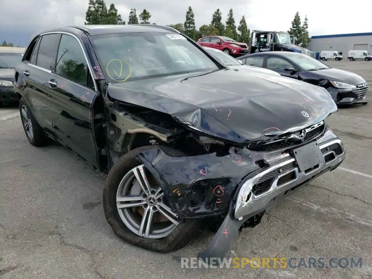 1 Photograph of a damaged car W1N0G8DBXLF766821 MERCEDES-BENZ GLC-CLASS 2020