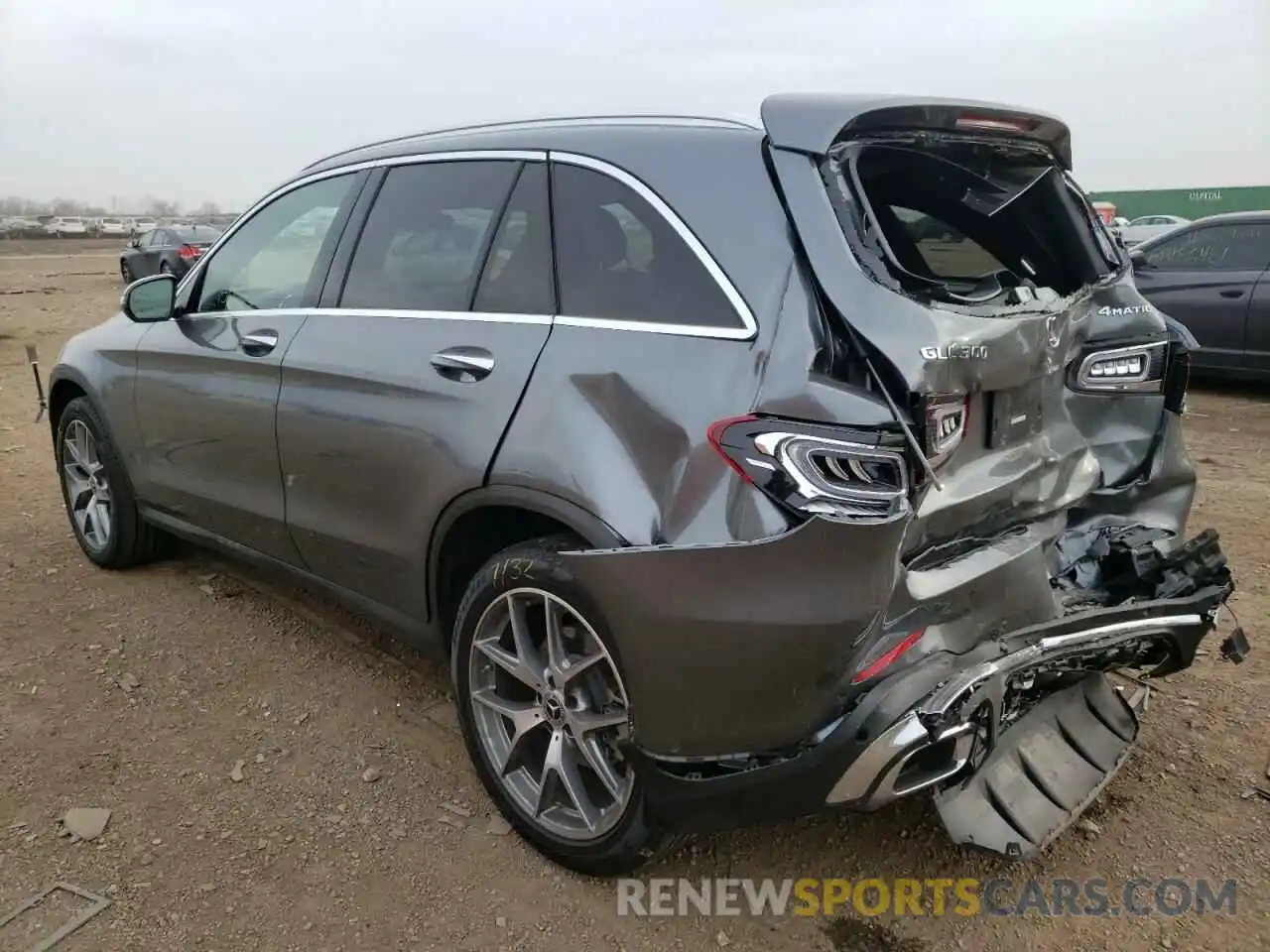 3 Photograph of a damaged car W1N0G8EB0LF772853 MERCEDES-BENZ GLC-CLASS 2020