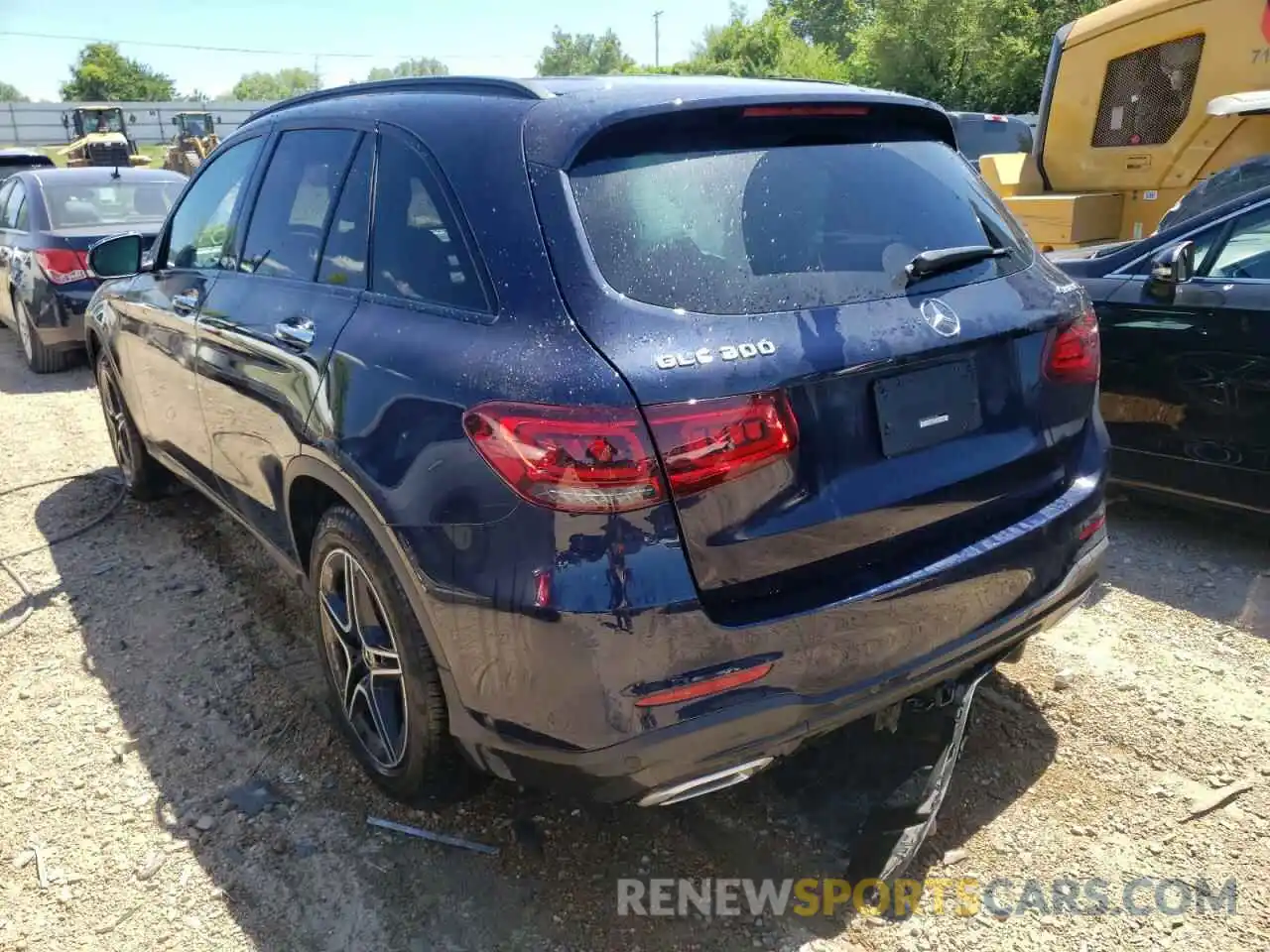 3 Photograph of a damaged car W1N0G8EB0LF788485 MERCEDES-BENZ GLC-CLASS 2020