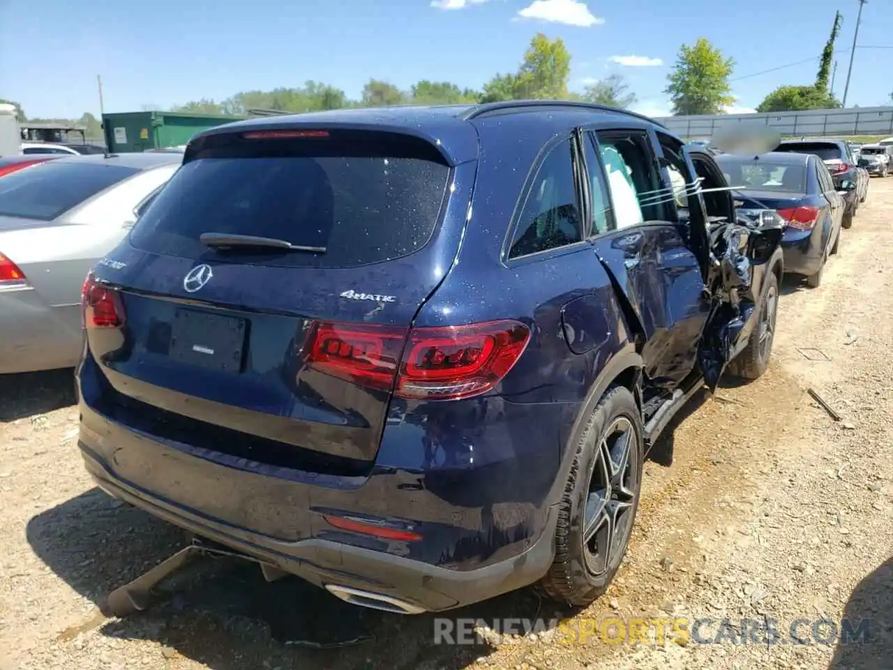 4 Photograph of a damaged car W1N0G8EB0LF788485 MERCEDES-BENZ GLC-CLASS 2020