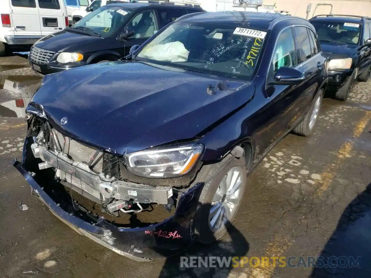 2 Photograph of a damaged car W1N0G8EB0LF829522 MERCEDES-BENZ GLC-CLASS 2020