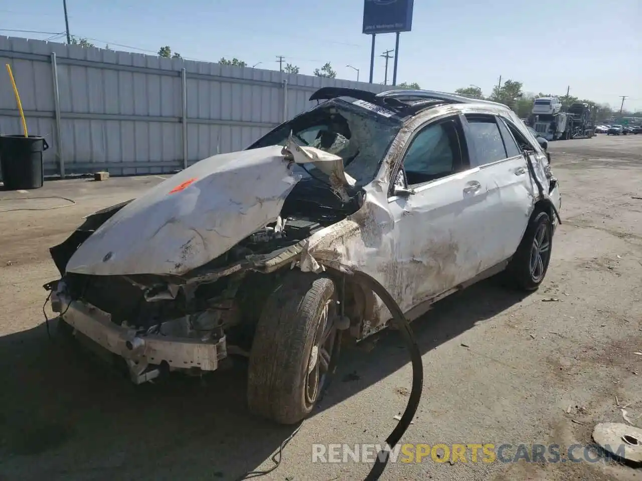 2 Photograph of a damaged car W1N0G8EB1LF761828 MERCEDES-BENZ GLC-CLASS 2020