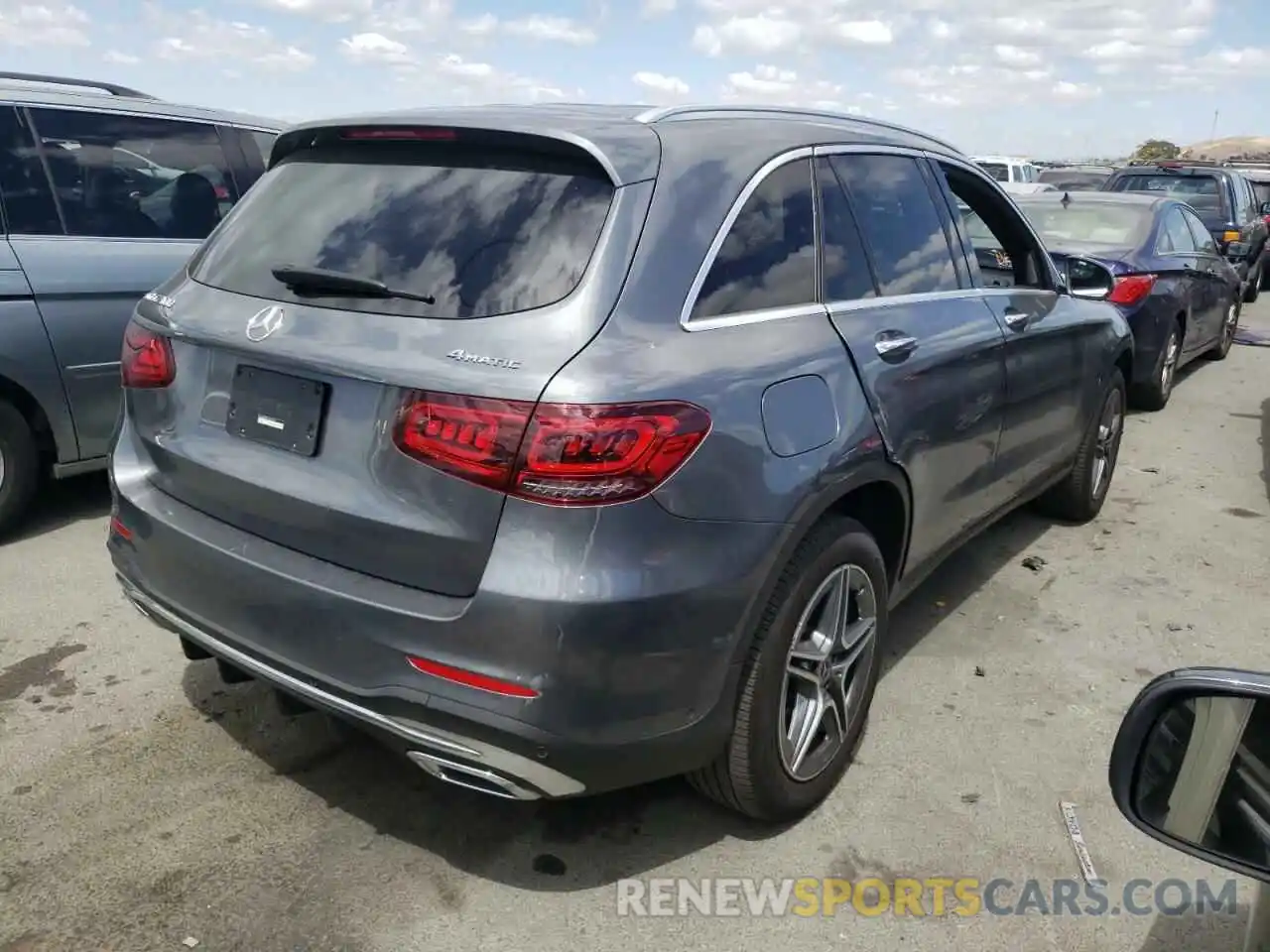 4 Photograph of a damaged car W1N0G8EB1LF813748 MERCEDES-BENZ GLC-CLASS 2020