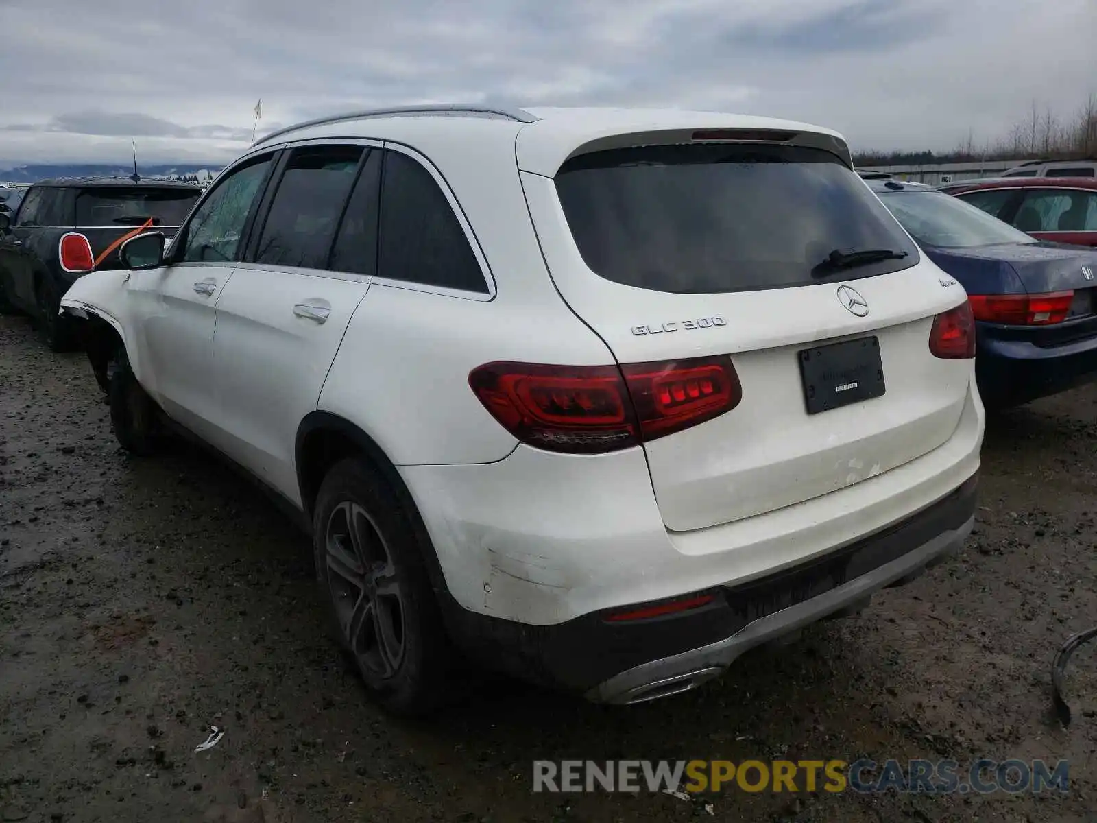 3 Photograph of a damaged car W1N0G8EB2LF805755 MERCEDES-BENZ GLC-CLASS 2020