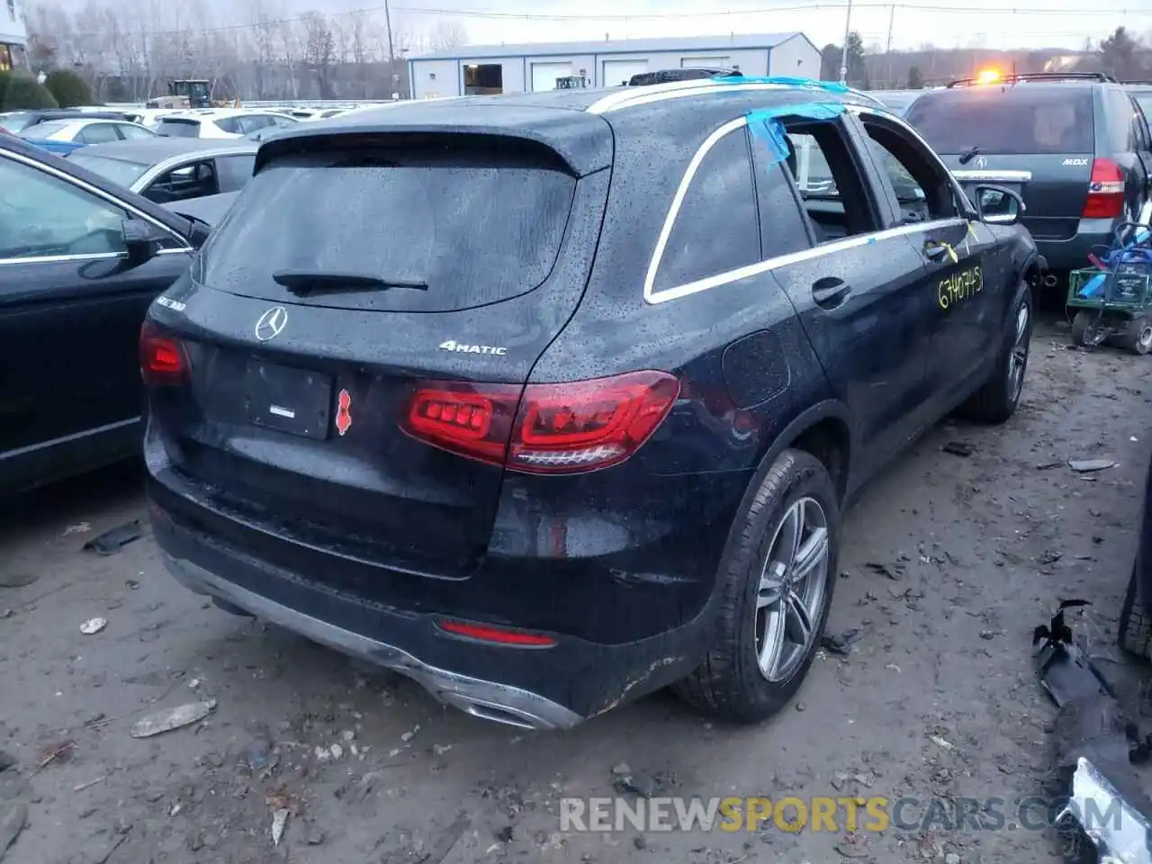 4 Фотография поврежденного автомобиля W1N0G8EB2LF809773 MERCEDES-BENZ GLC-CLASS 2020