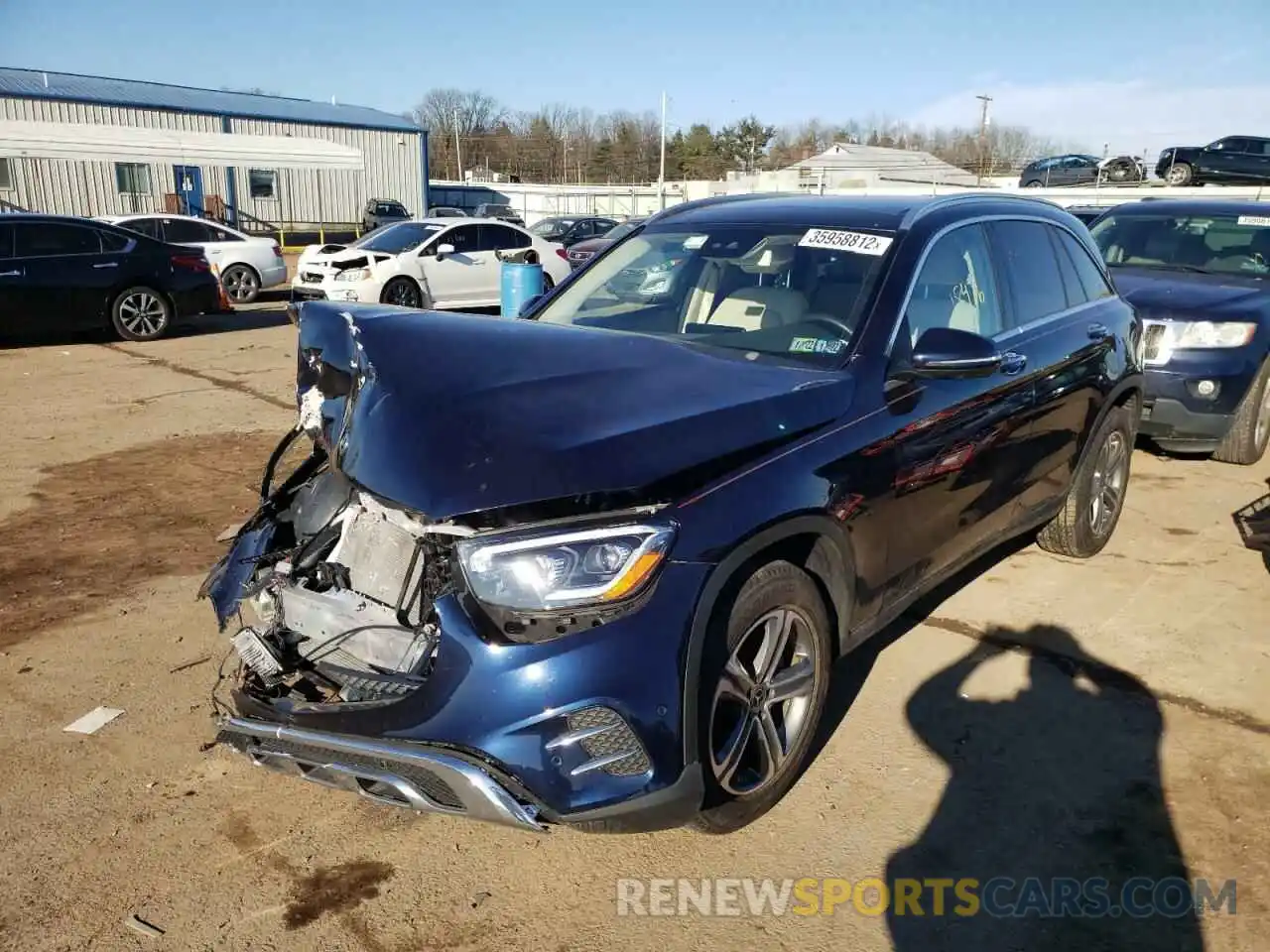 2 Photograph of a damaged car W1N0G8EB3LF773222 MERCEDES-BENZ GLC-CLASS 2020