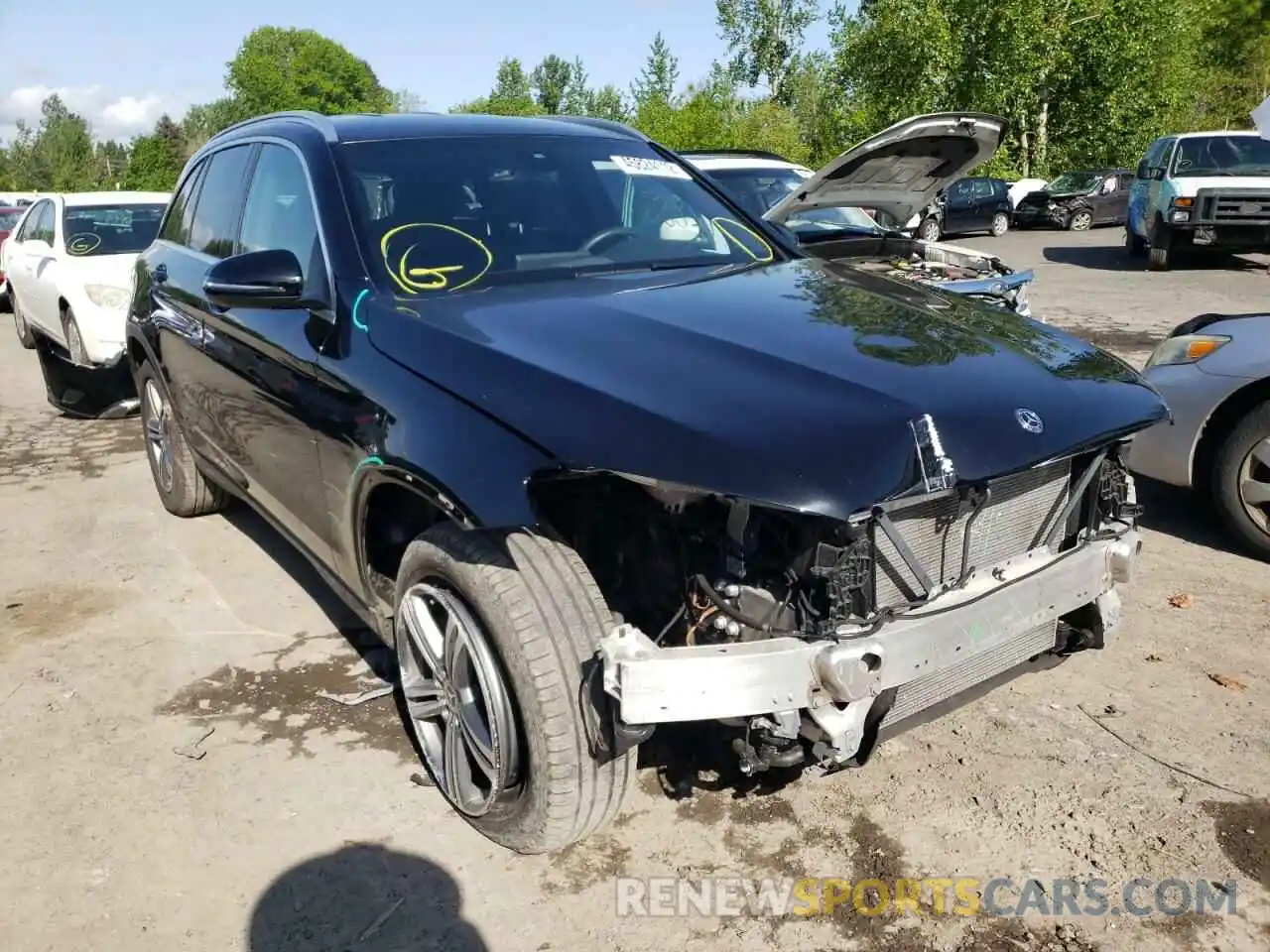 1 Photograph of a damaged car W1N0G8EB4LF766117 MERCEDES-BENZ GLC-CLASS 2020