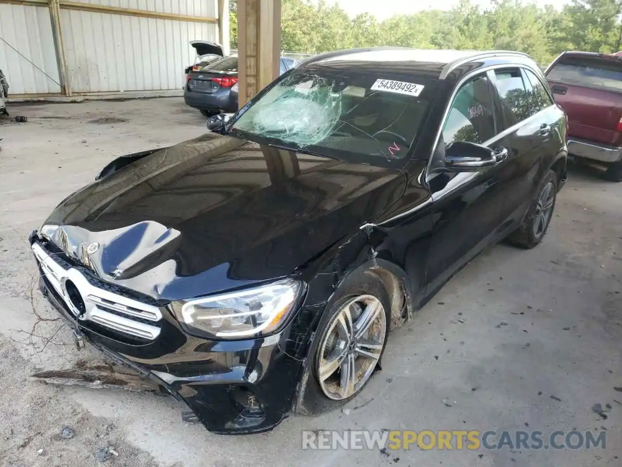 2 Photograph of a damaged car W1N0G8EB4LF806549 MERCEDES-BENZ GLC-CLASS 2020