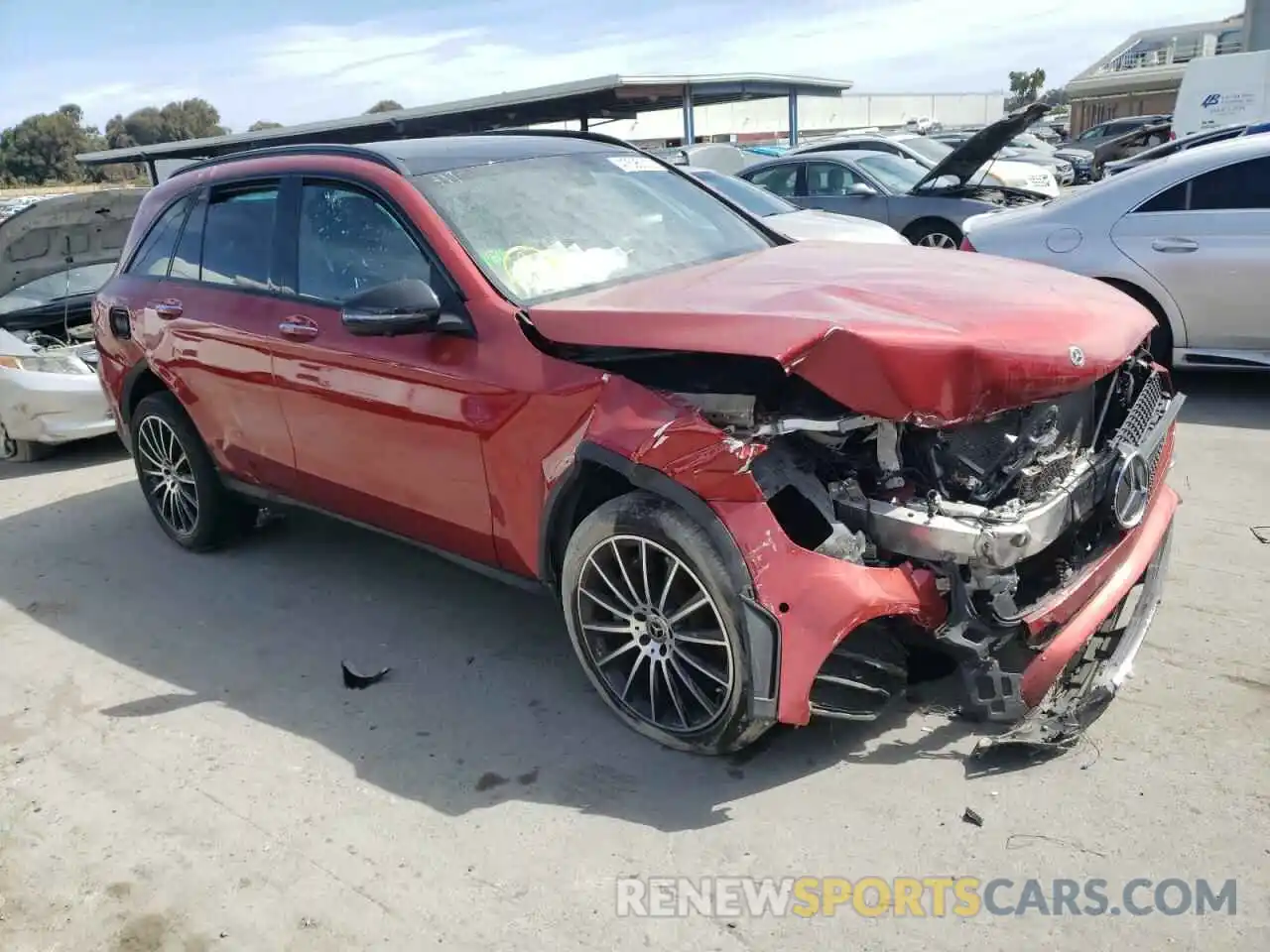 1 Photograph of a damaged car W1N0G8EB4LF830768 MERCEDES-BENZ GLC-CLASS 2020