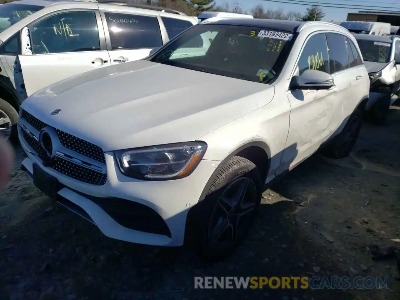 2 Photograph of a damaged car W1N0G8EB6LF760514 MERCEDES-BENZ GLC-CLASS 2020