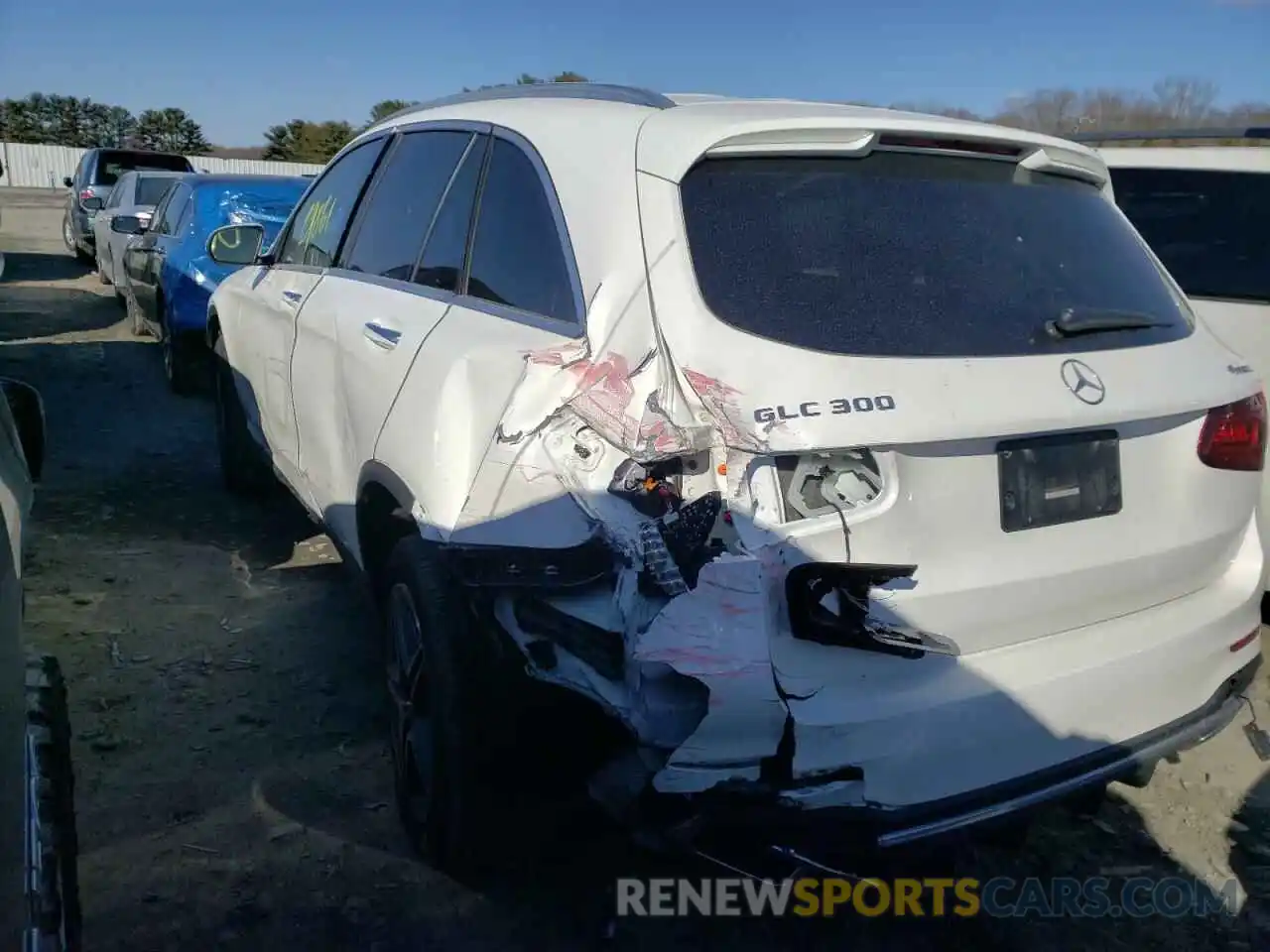 3 Photograph of a damaged car W1N0G8EB6LF760514 MERCEDES-BENZ GLC-CLASS 2020