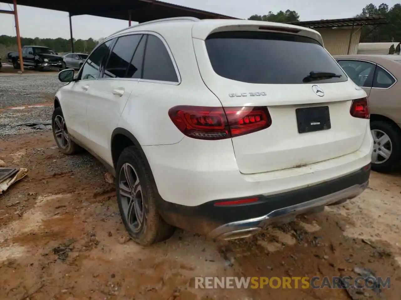 3 Photograph of a damaged car W1N0G8EB6LF766300 MERCEDES-BENZ GLC-CLASS 2020