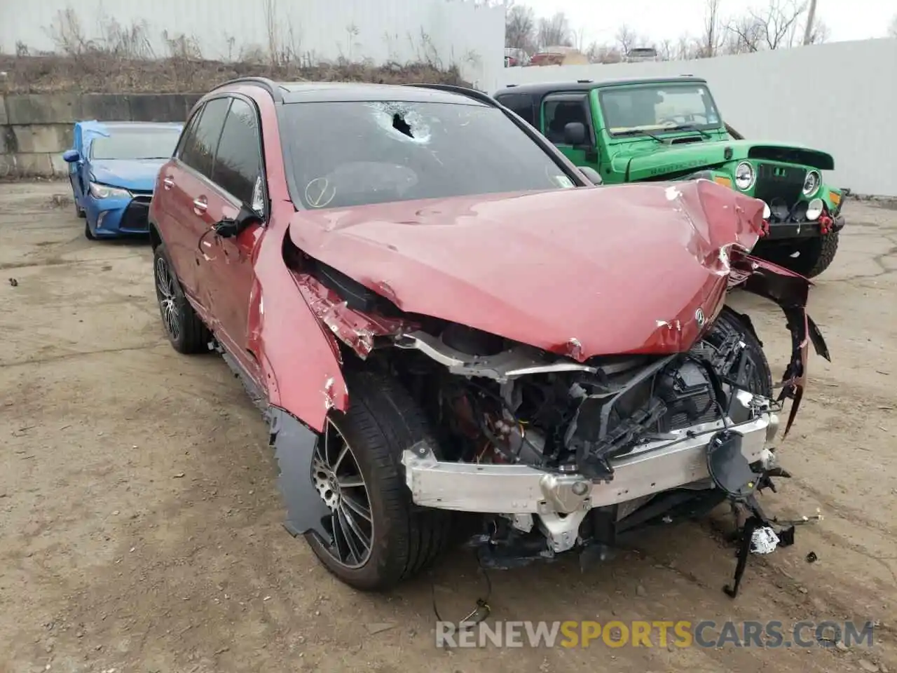 1 Photograph of a damaged car W1N0G8EB6LF816516 MERCEDES-BENZ GLC-CLASS 2020