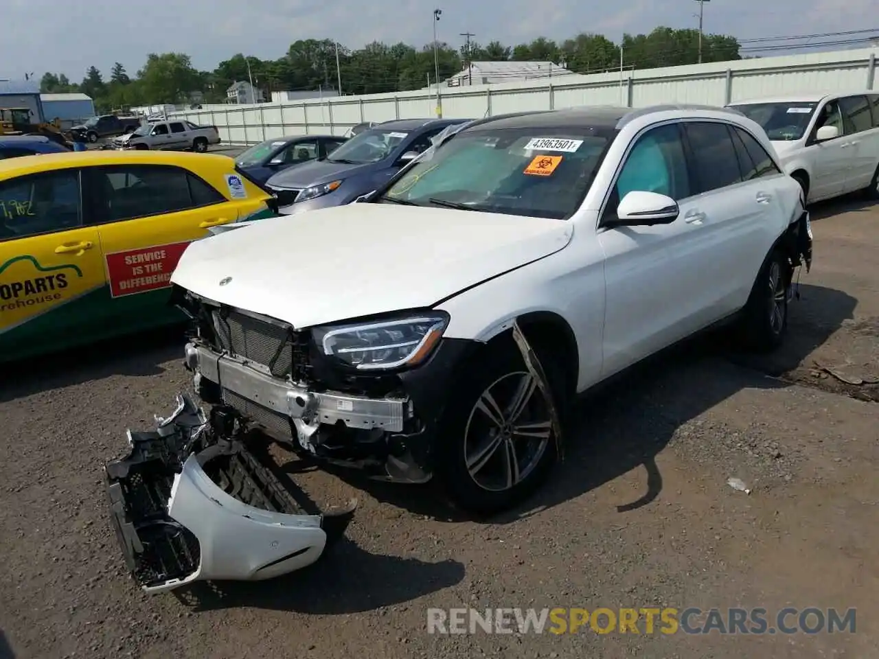 2 Photograph of a damaged car W1N0G8EB6LF864209 MERCEDES-BENZ GLC-CLASS 2020