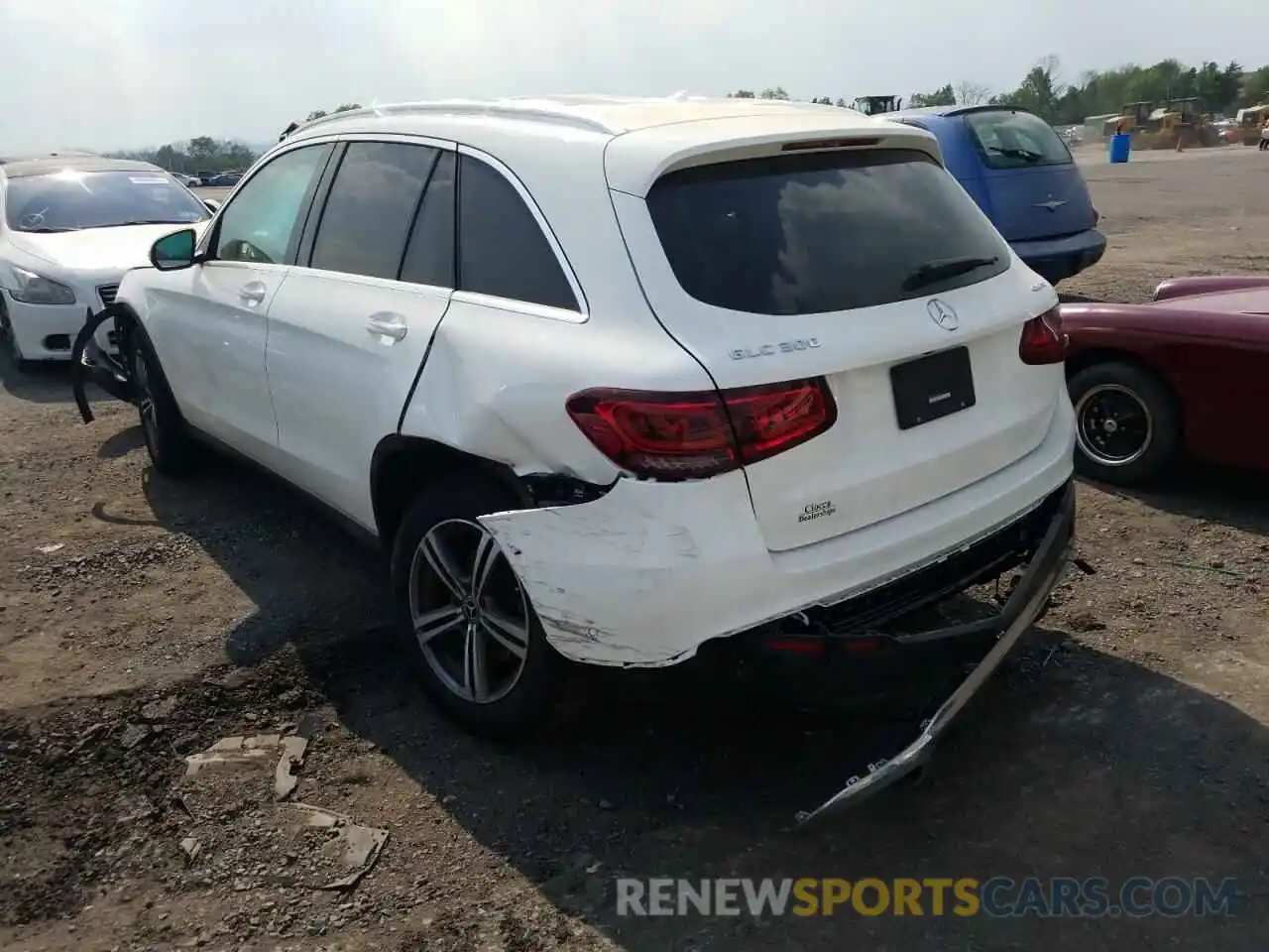 3 Photograph of a damaged car W1N0G8EB6LF864209 MERCEDES-BENZ GLC-CLASS 2020