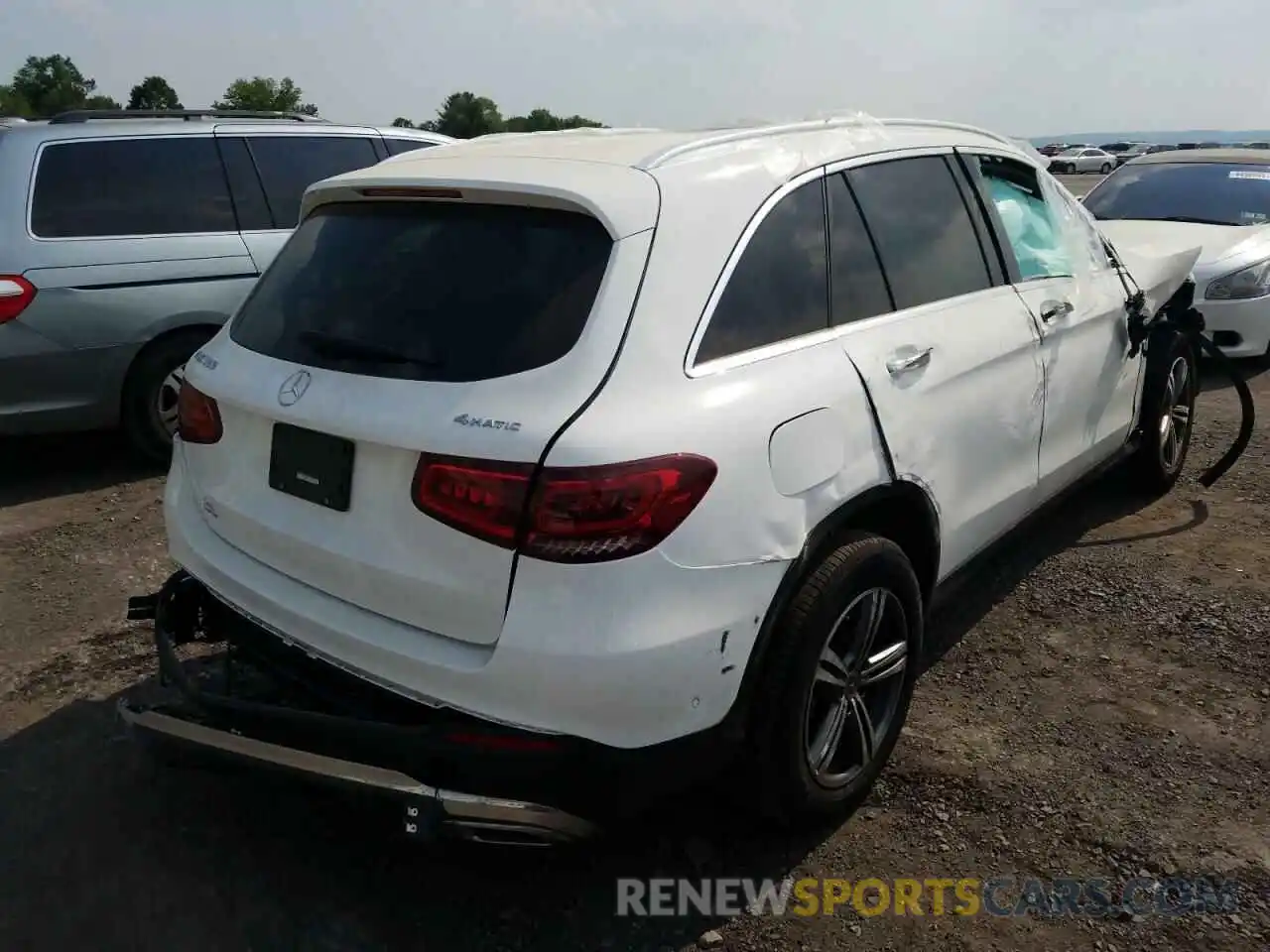 4 Photograph of a damaged car W1N0G8EB6LF864209 MERCEDES-BENZ GLC-CLASS 2020