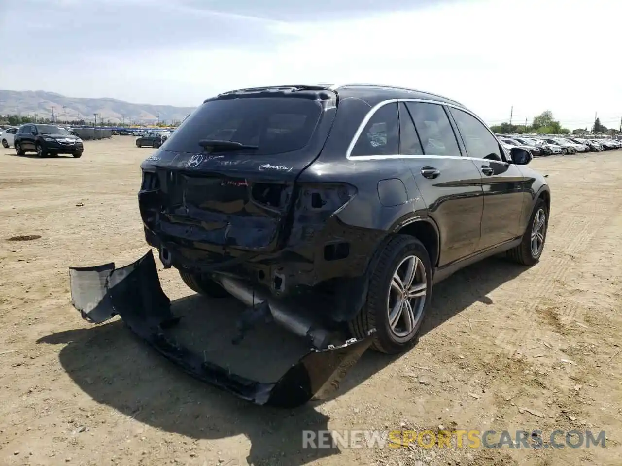 4 Photograph of a damaged car W1N0G8EB7LF763812 MERCEDES-BENZ GLC-CLASS 2020