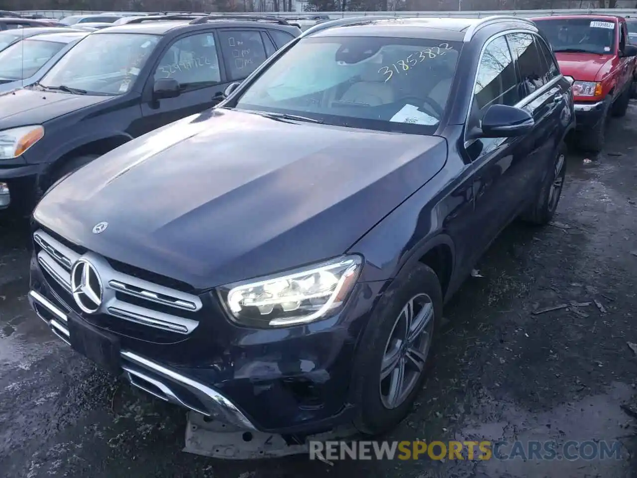 2 Photograph of a damaged car W1N0G8EB7LF855146 MERCEDES-BENZ GLC-CLASS 2020