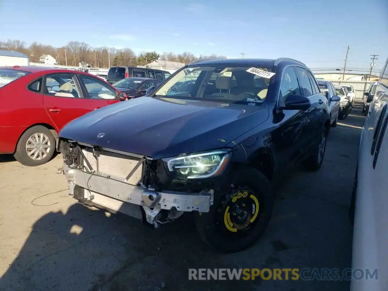 2 Photograph of a damaged car W1N0G8EB8LF804013 MERCEDES-BENZ GLC-CLASS 2020