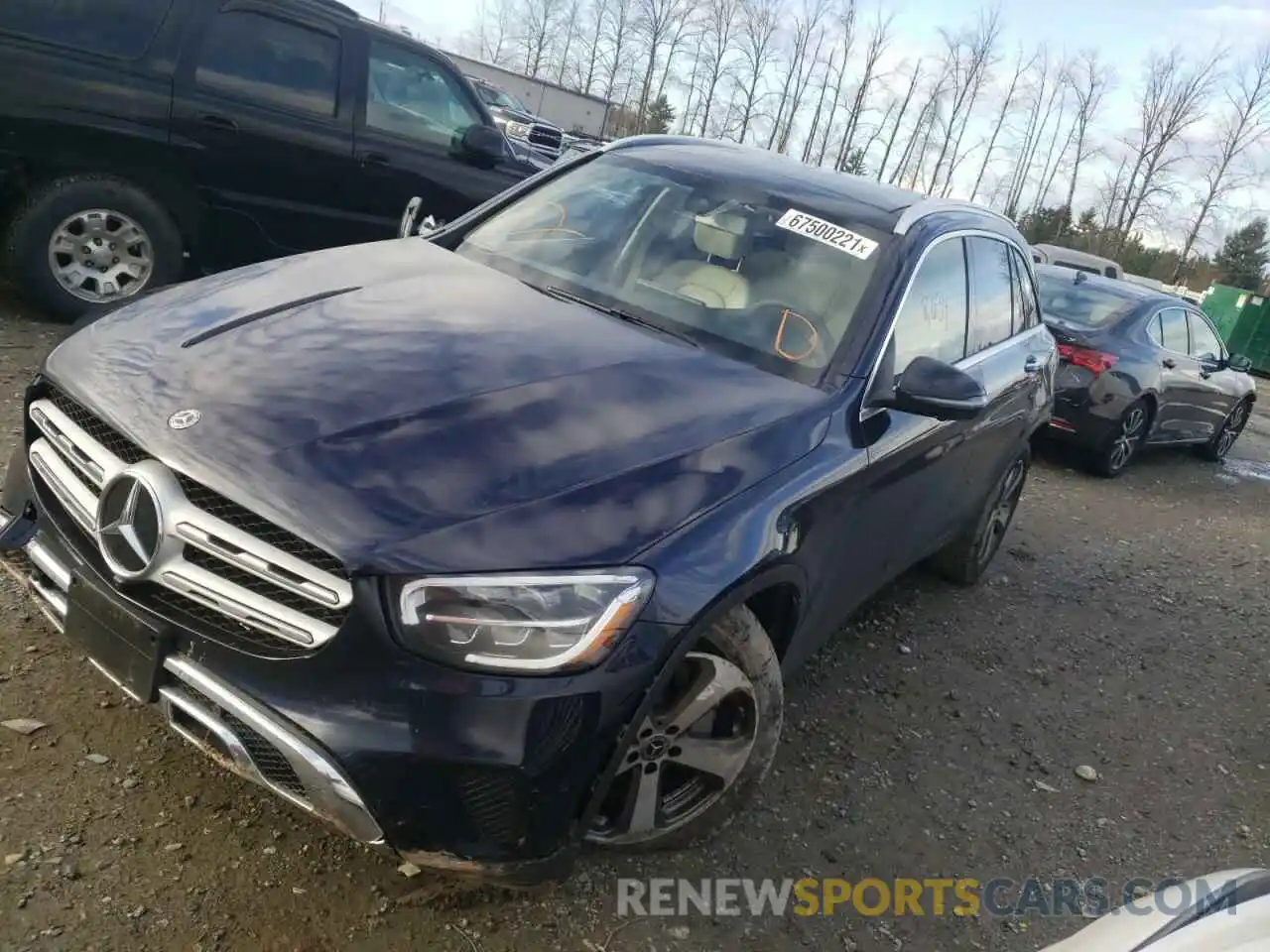 2 Photograph of a damaged car W1N0G8EB9LF851860 MERCEDES-BENZ GLC-CLASS 2020