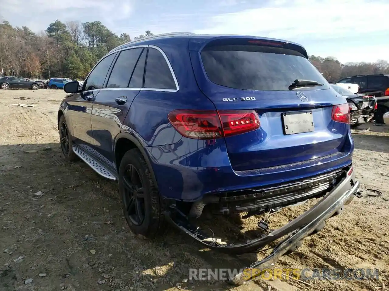 3 Photograph of a damaged car W1N0G8EB9LF852474 MERCEDES-BENZ GLC-CLASS 2020