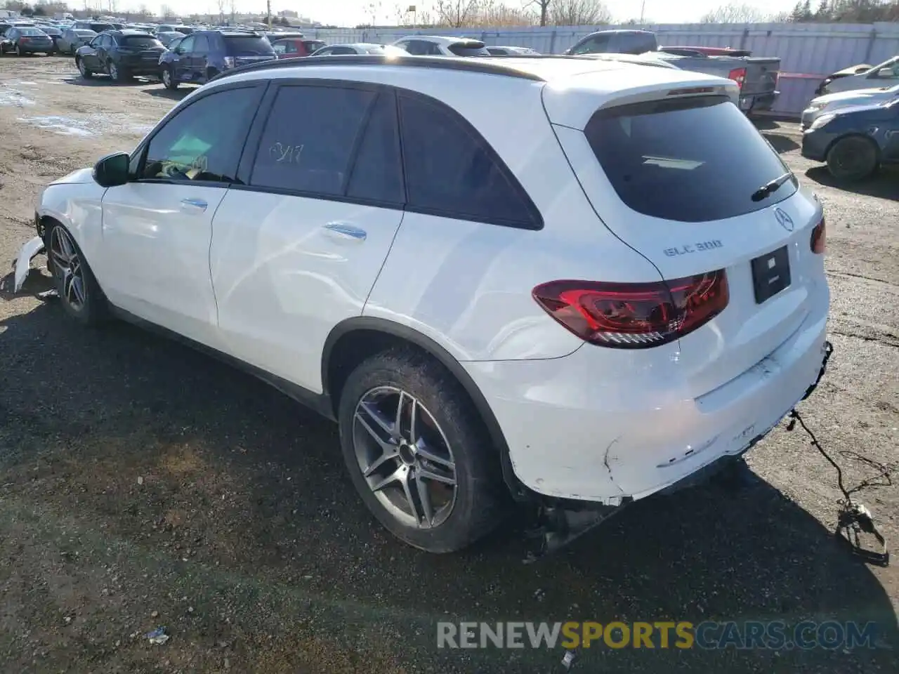 3 Photograph of a damaged car W1N0G8EBXLV233310 MERCEDES-BENZ GLC-CLASS 2020