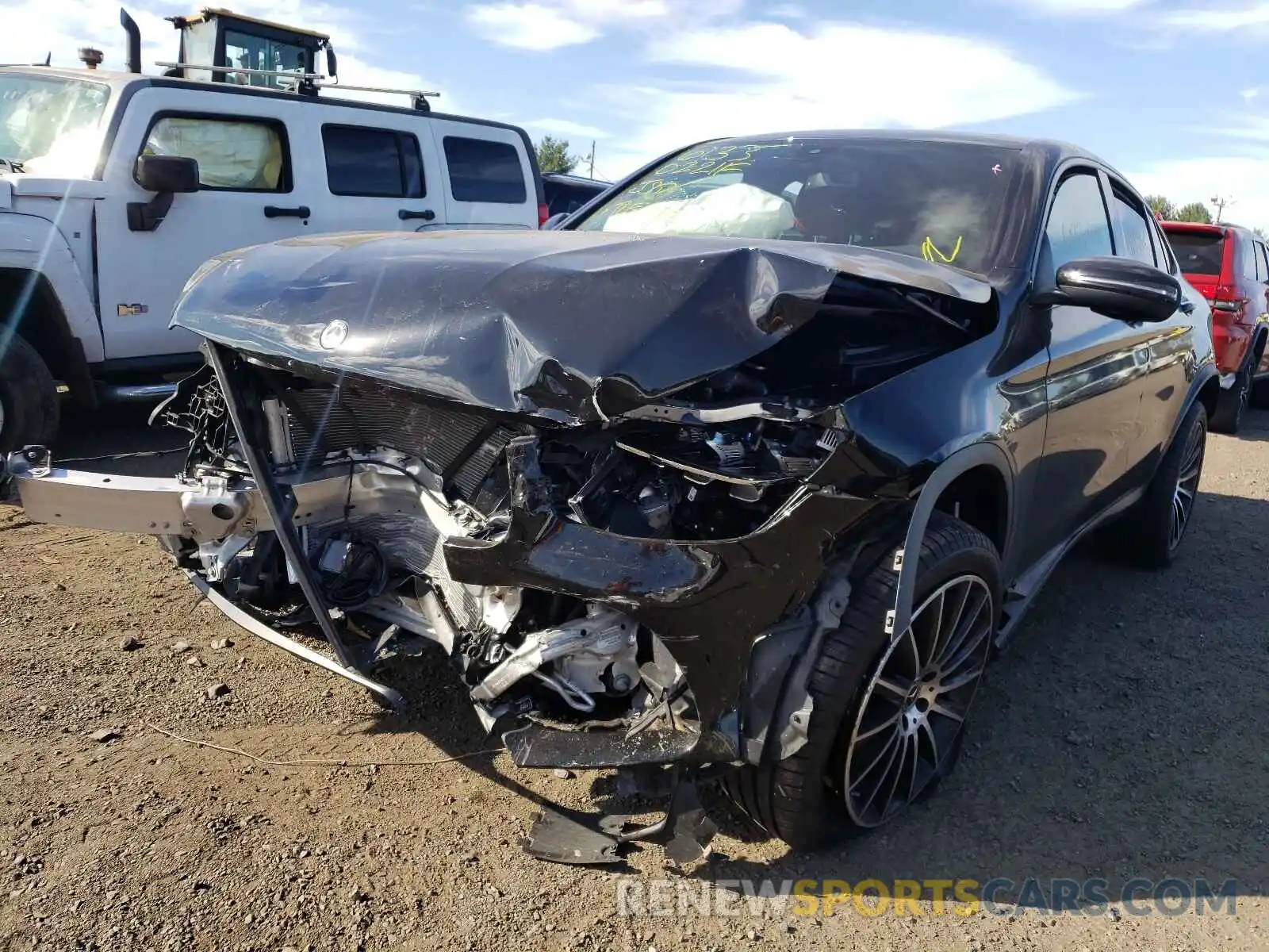 2 Photograph of a damaged car W1N0J8EB4LF858667 MERCEDES-BENZ GLC-CLASS 2020