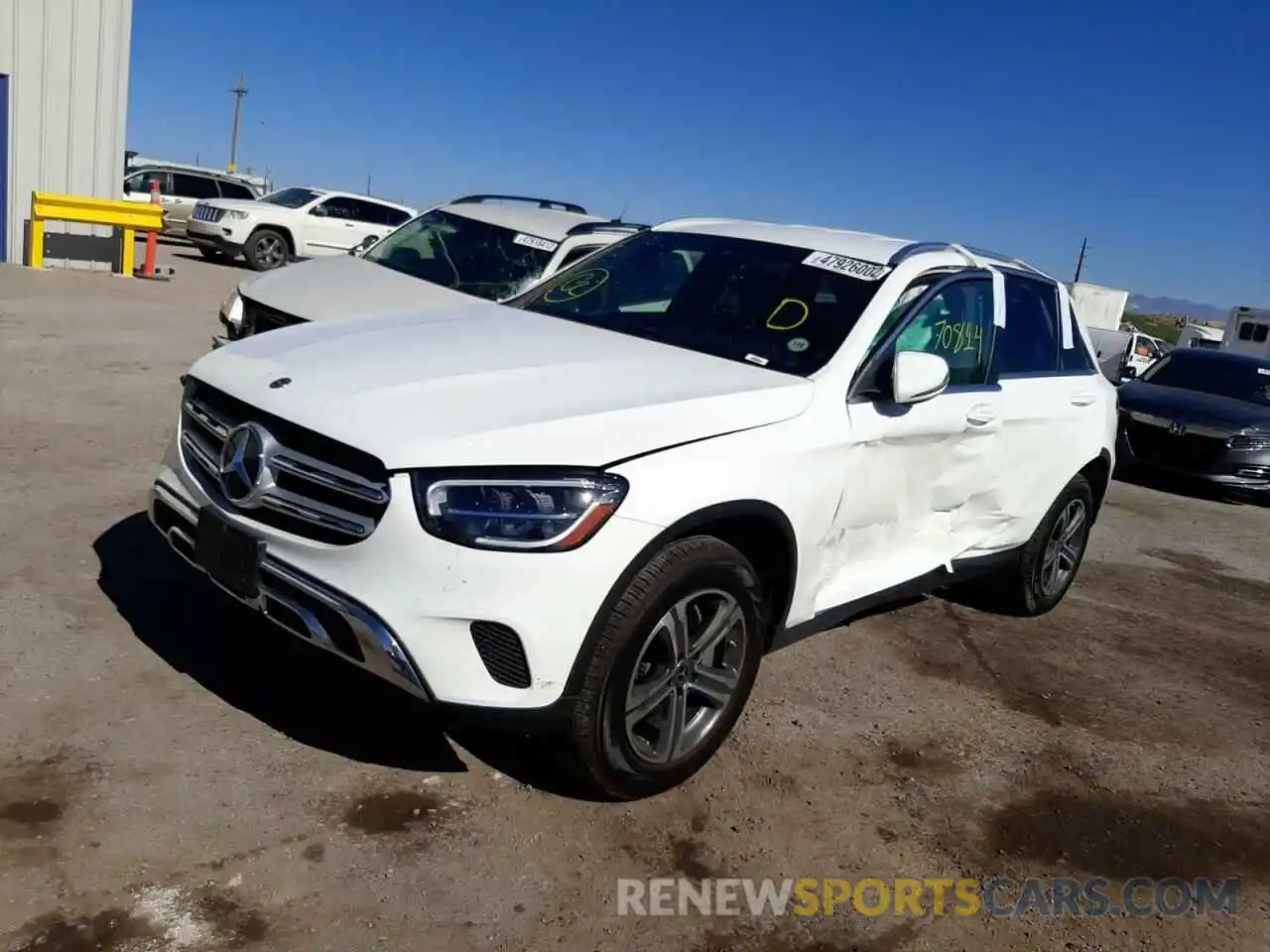 2 Photograph of a damaged car WDC0G8DB2LF695261 MERCEDES-BENZ GLC-CLASS 2020