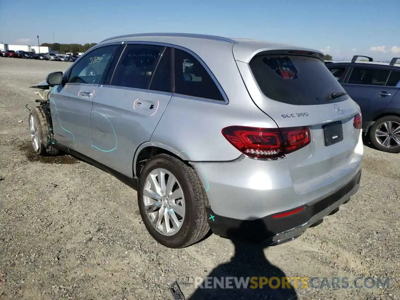 3 Photograph of a damaged car WDC0G8EB7LF673691 MERCEDES-BENZ GLC-CLASS 2020