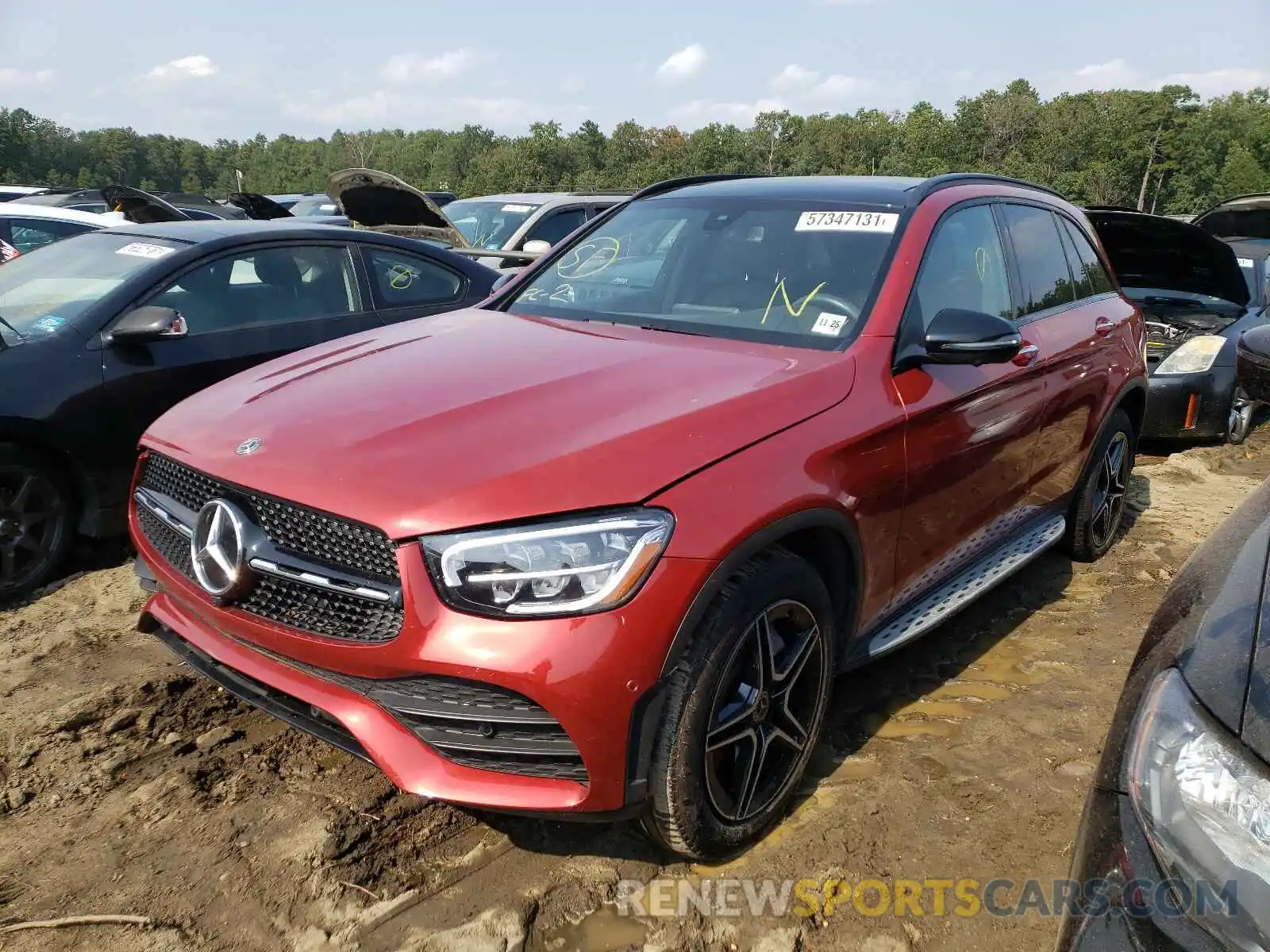 2 Photograph of a damaged car WDC0G8EB8LF732442 MERCEDES-BENZ GLC-CLASS 2020