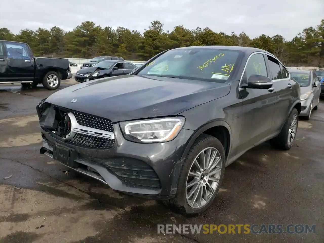 2 Photograph of a damaged car WDC0J8EBXLF722335 MERCEDES-BENZ GLC-CLASS 2020