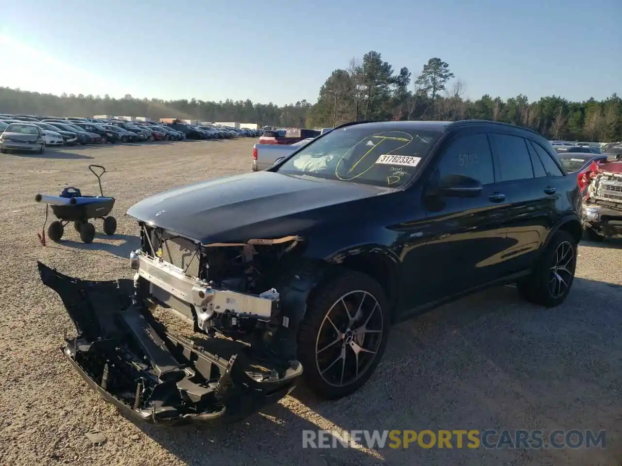 2 Photograph of a damaged car W1N0G6EB3MF949806 MERCEDES-BENZ GLC-CLASS 2021