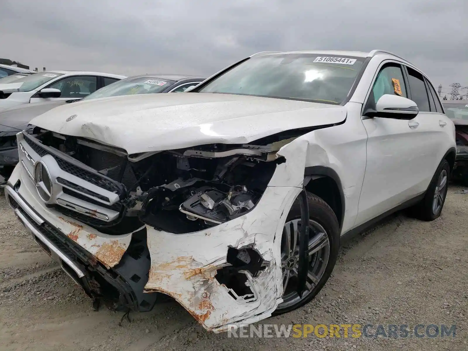 2 Photograph of a damaged car W1N0G8DB0MV270014 MERCEDES-BENZ GLC-CLASS 2021