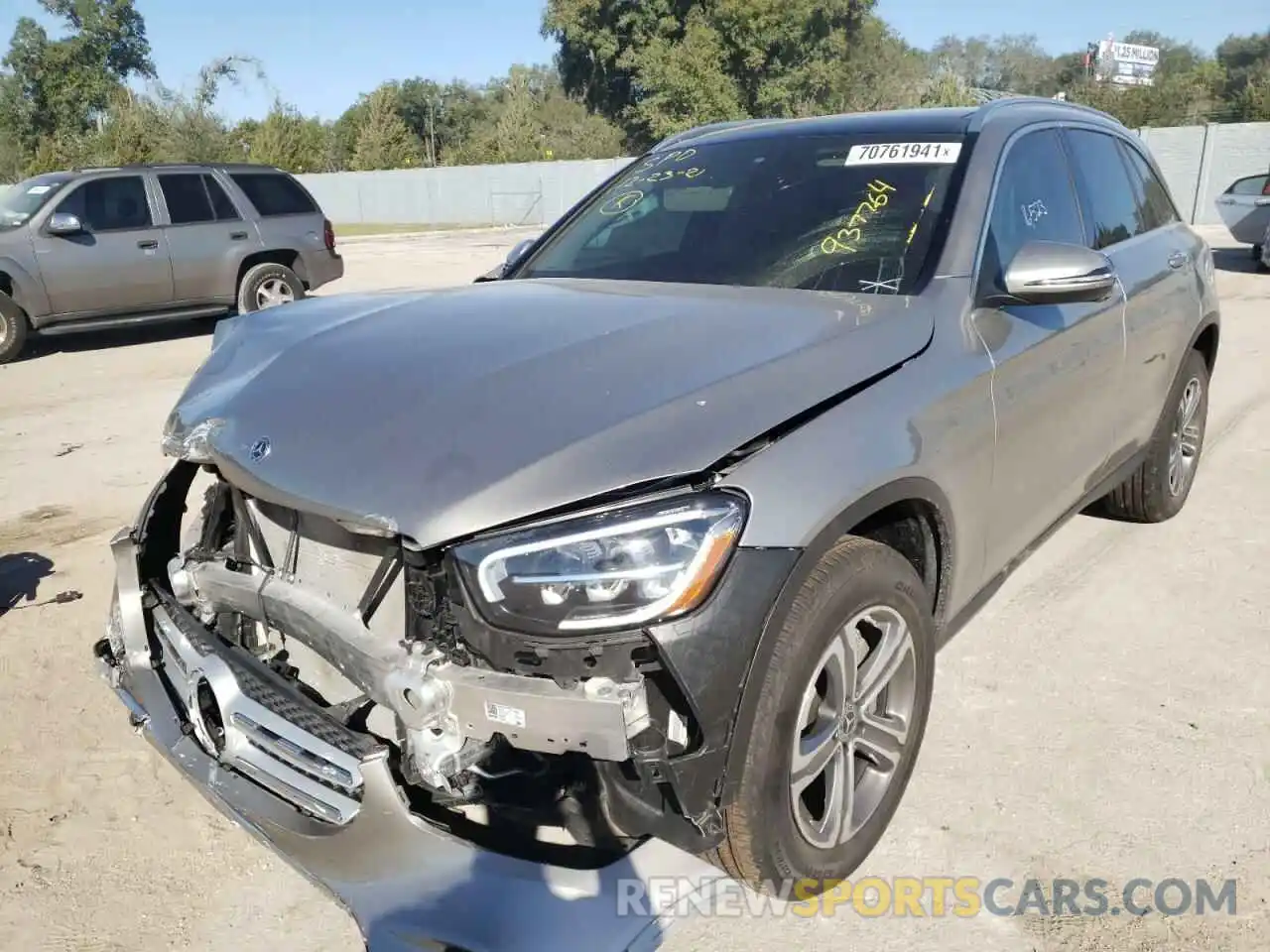 2 Photograph of a damaged car W1N0G8DB1MF937764 MERCEDES-BENZ GLC-CLASS 2021