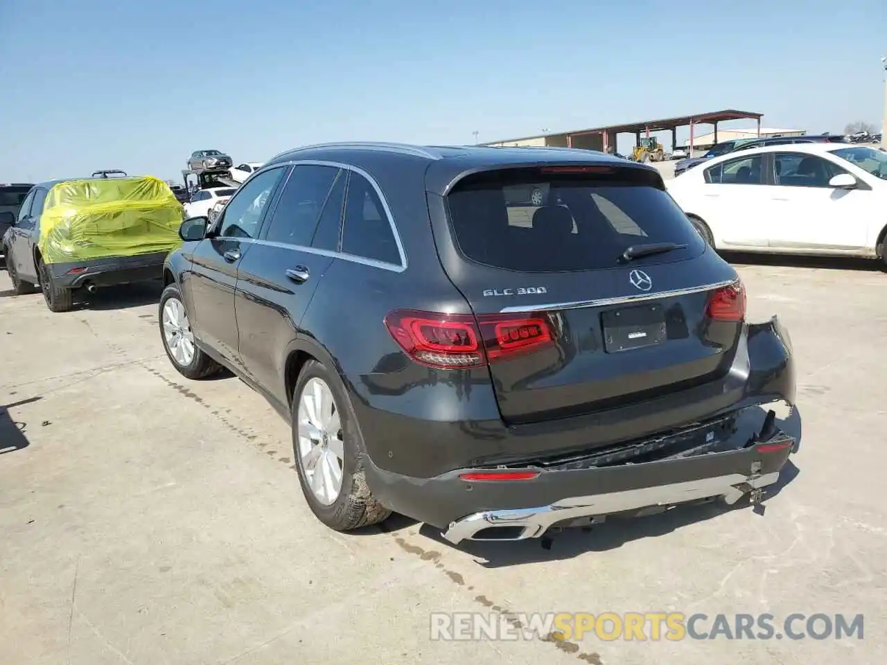 2 Photograph of a damaged car W1N0G8DB1MV274864 MERCEDES-BENZ GLC-CLASS 2021