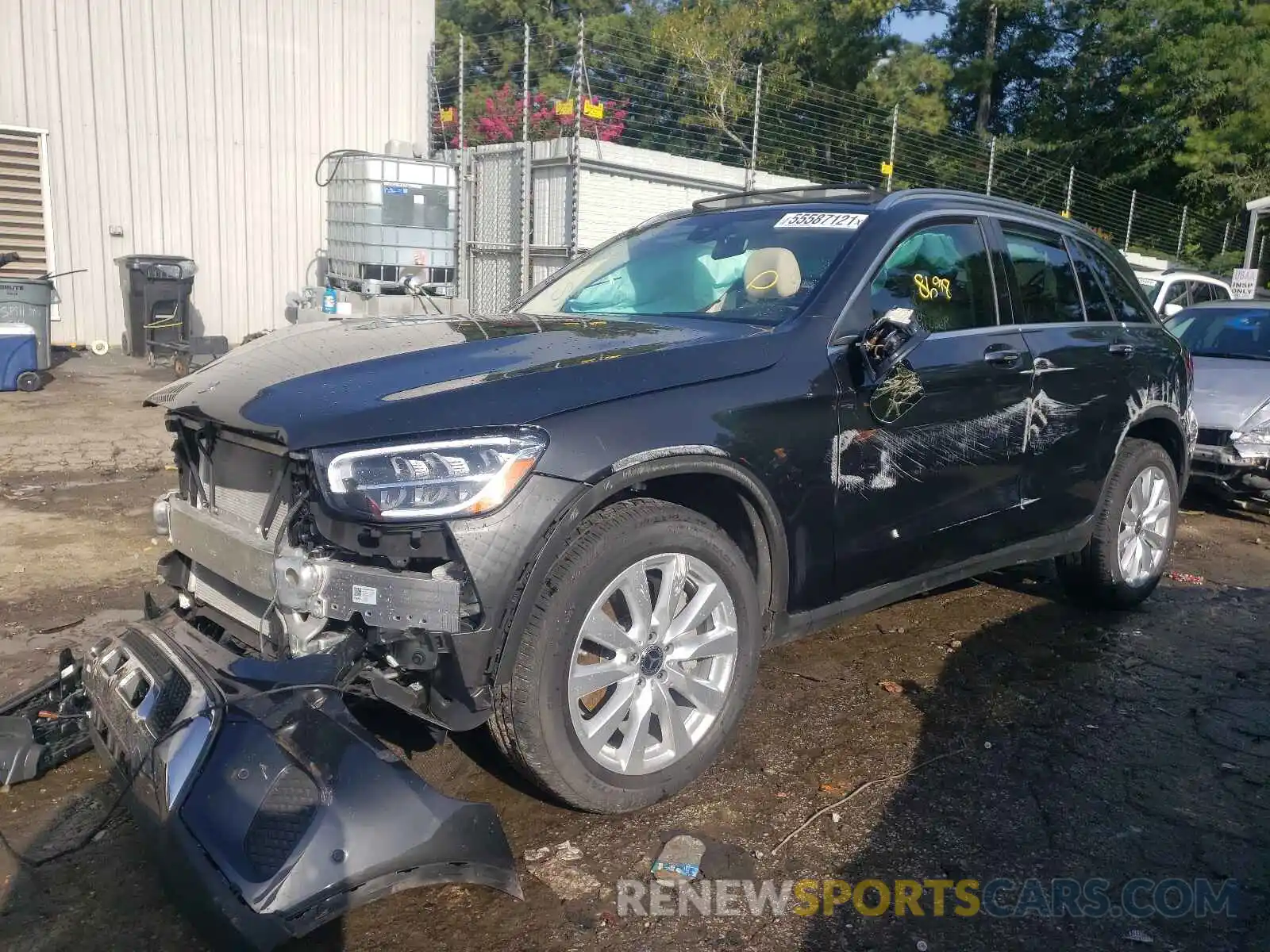 2 Photograph of a damaged car W1N0G8DB2MF870124 MERCEDES-BENZ GLC-CLASS 2021