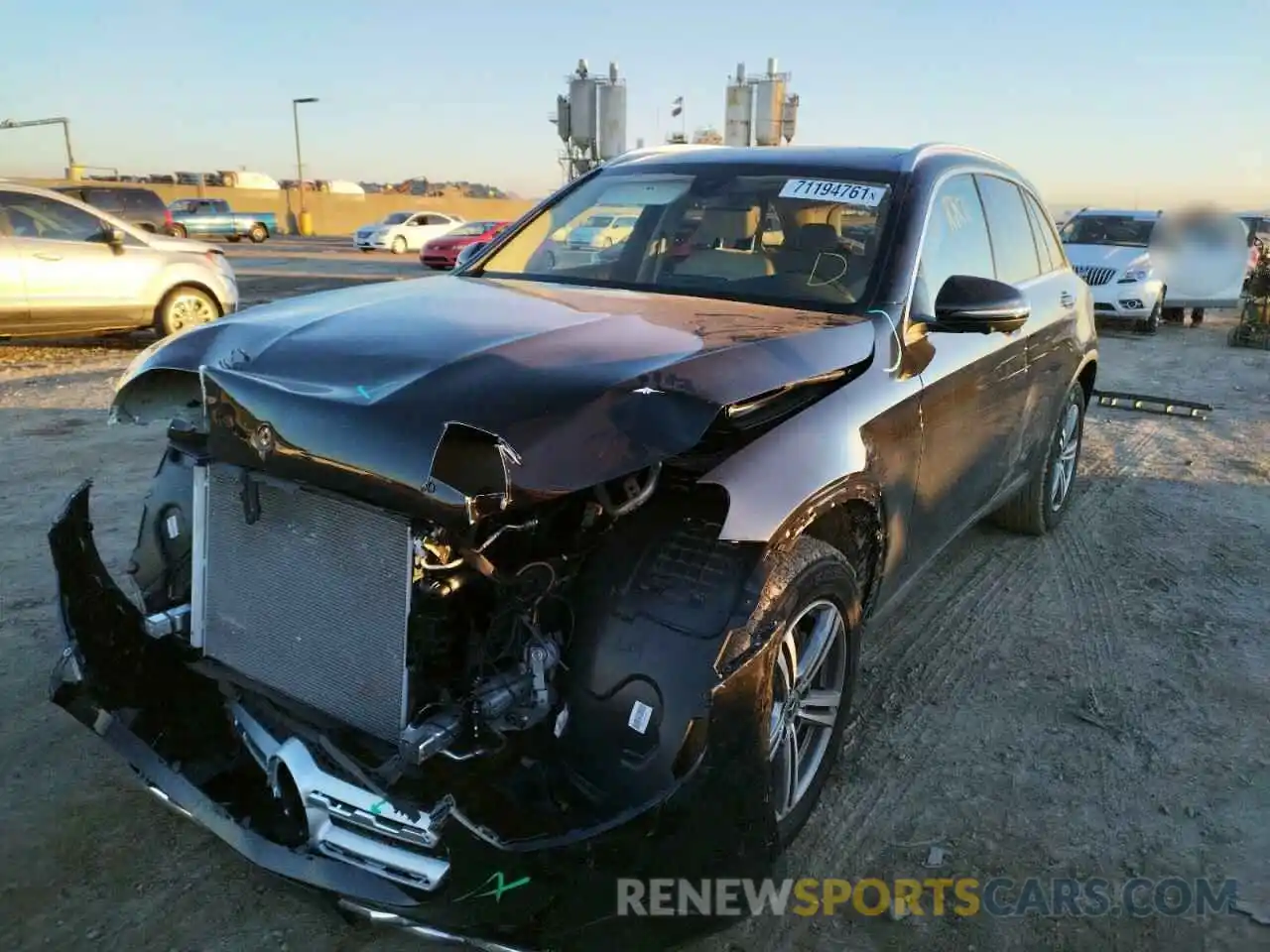 2 Photograph of a damaged car W1N0G8DB2MF894875 MERCEDES-BENZ GLC-CLASS 2021