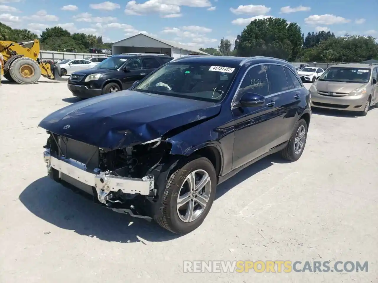 2 Photograph of a damaged car W1N0G8DB2MG008743 MERCEDES-BENZ GLC-CLASS 2021