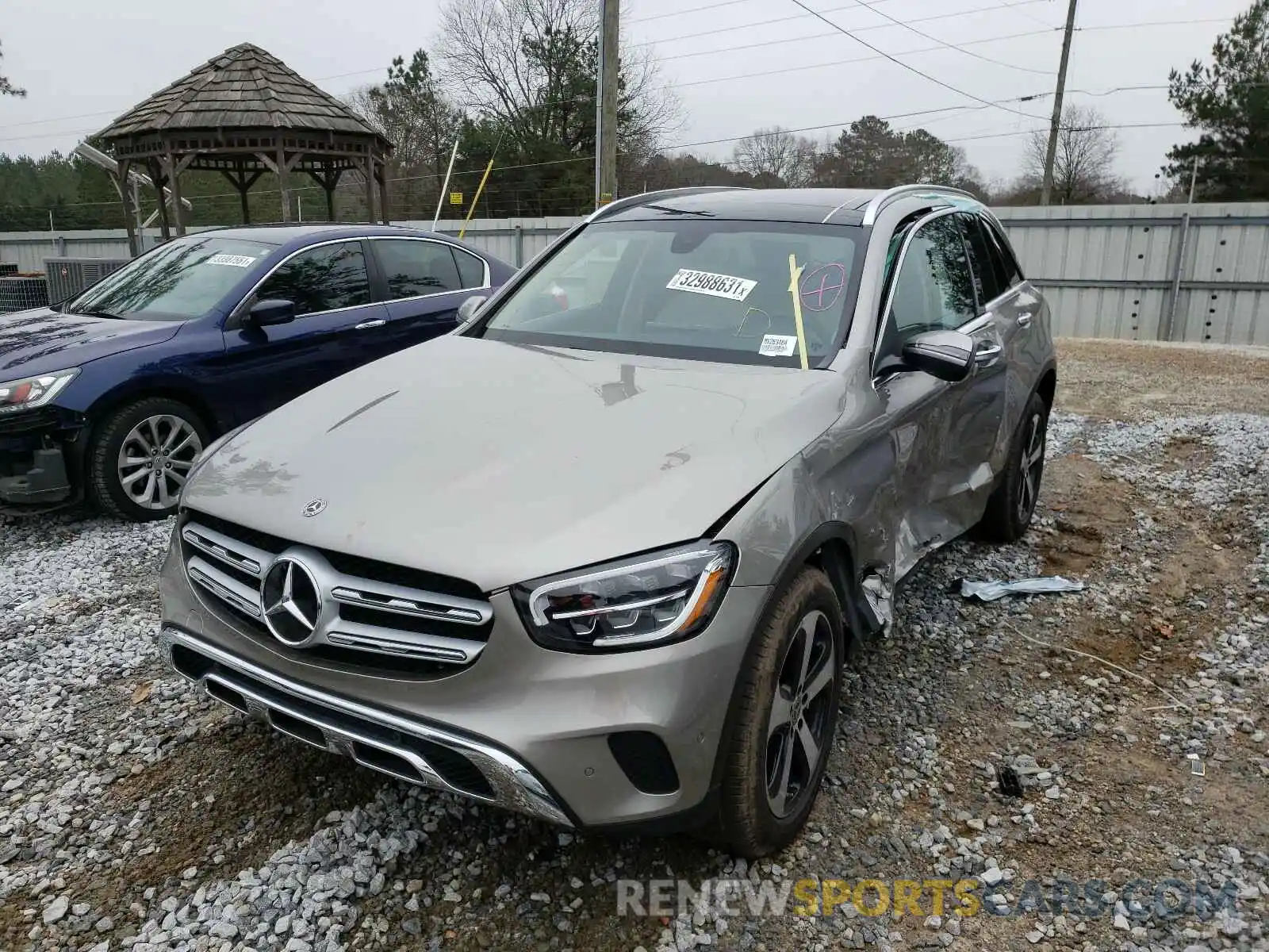 2 Photograph of a damaged car W1N0G8DB2MV263484 MERCEDES-BENZ GLC-CLASS 2021